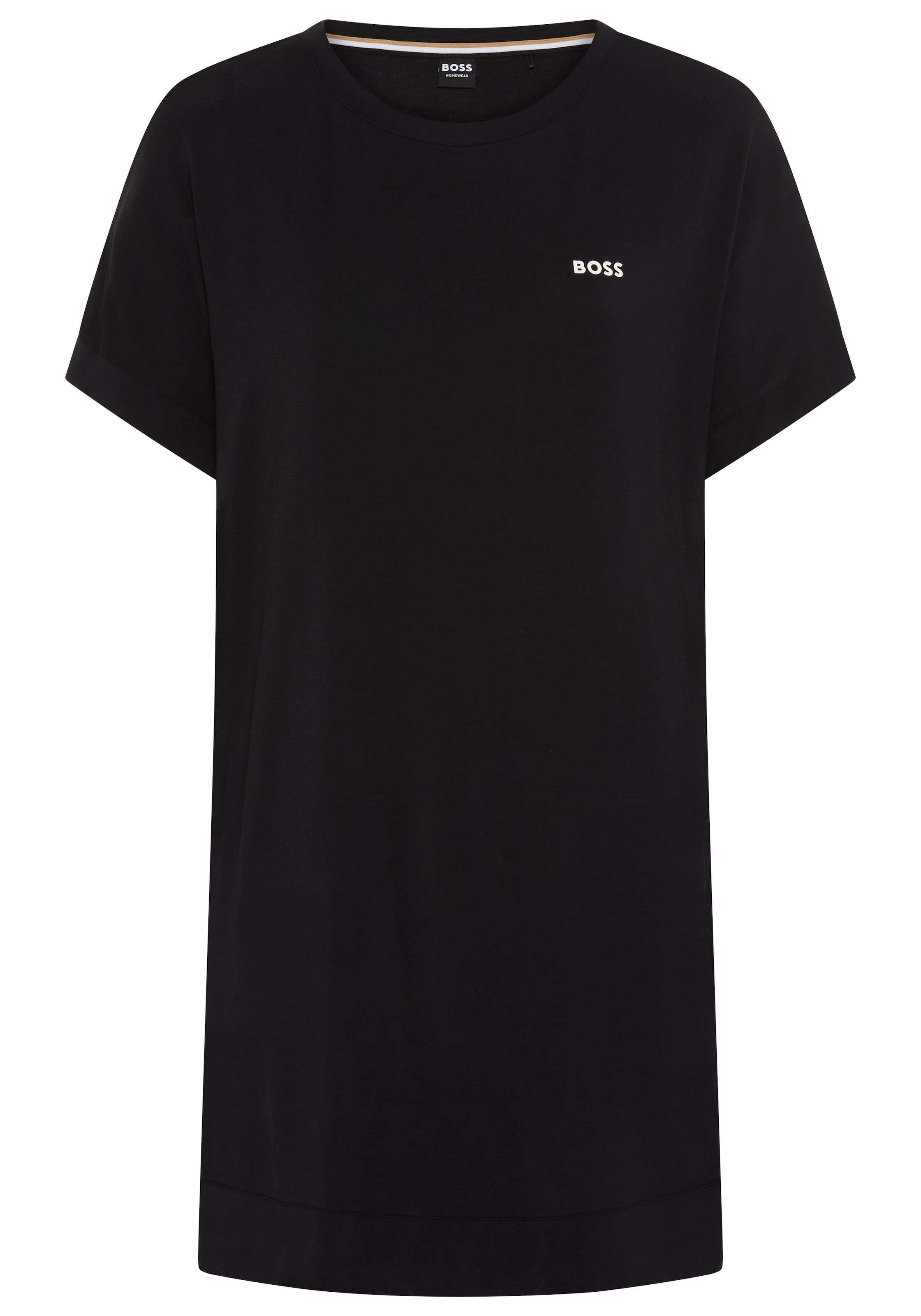 BOSS Chemise de nuit »Element_Nightie« Sans poches aus Stretch-Jersey mit Logo-Print