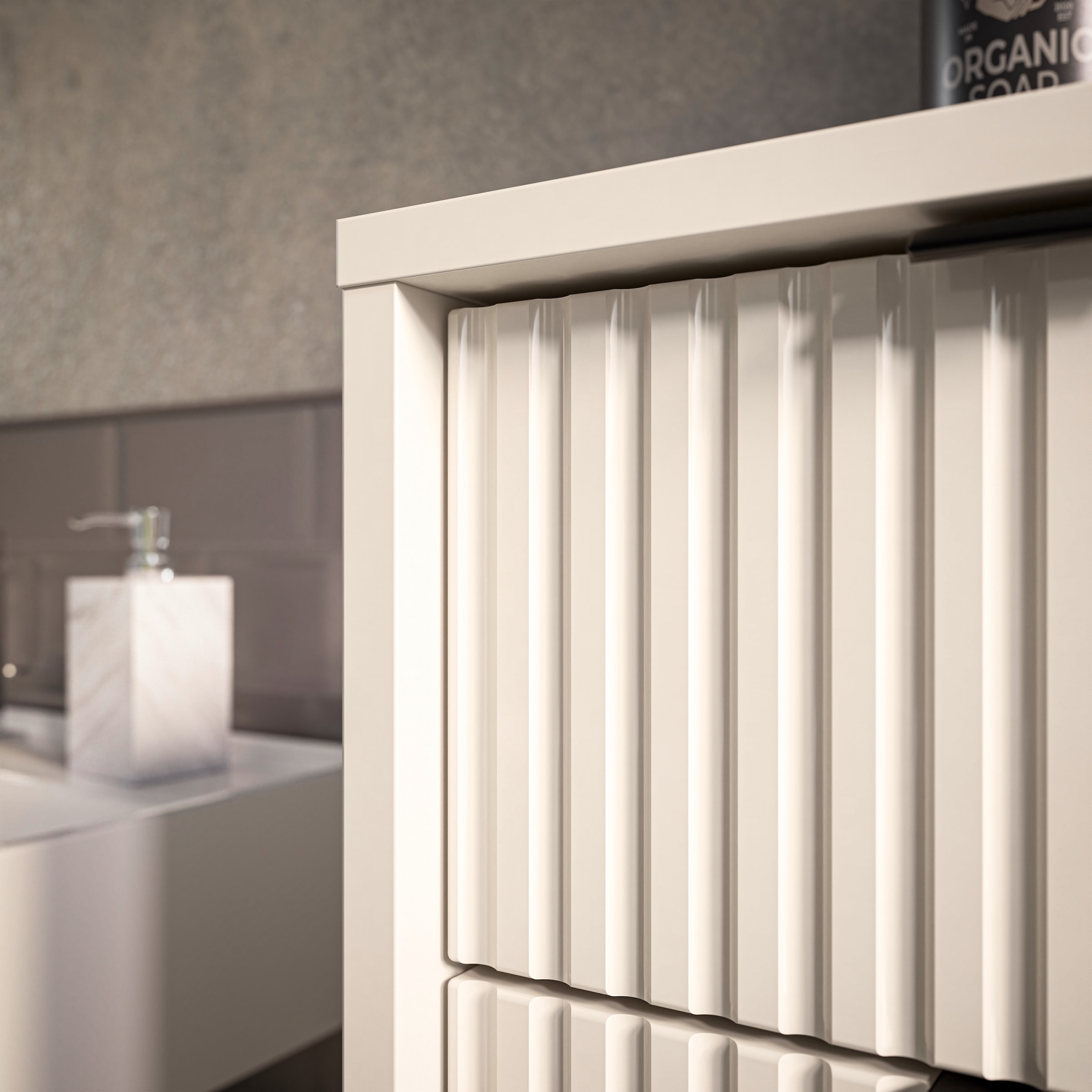 BASIC by Balculina Midischrank »Lucera Midischrank, Badezimmerschrank BxHxT 60x106x32« 1 Stk. tlg. Breite 60 cm, Tür L/R montierbar