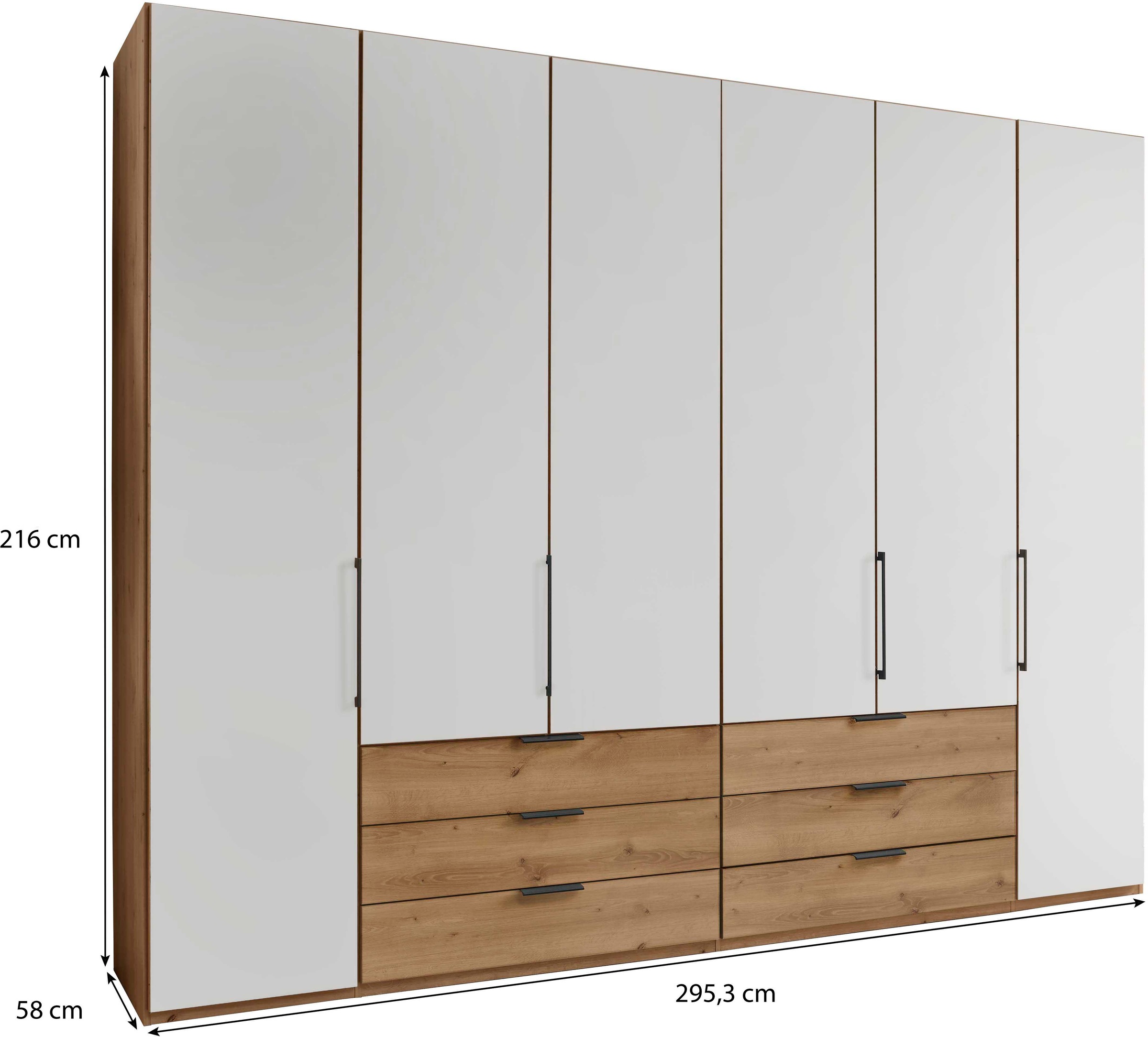 WIEMANN Kleiderschrank »Monaco« hochwertige Beschläge