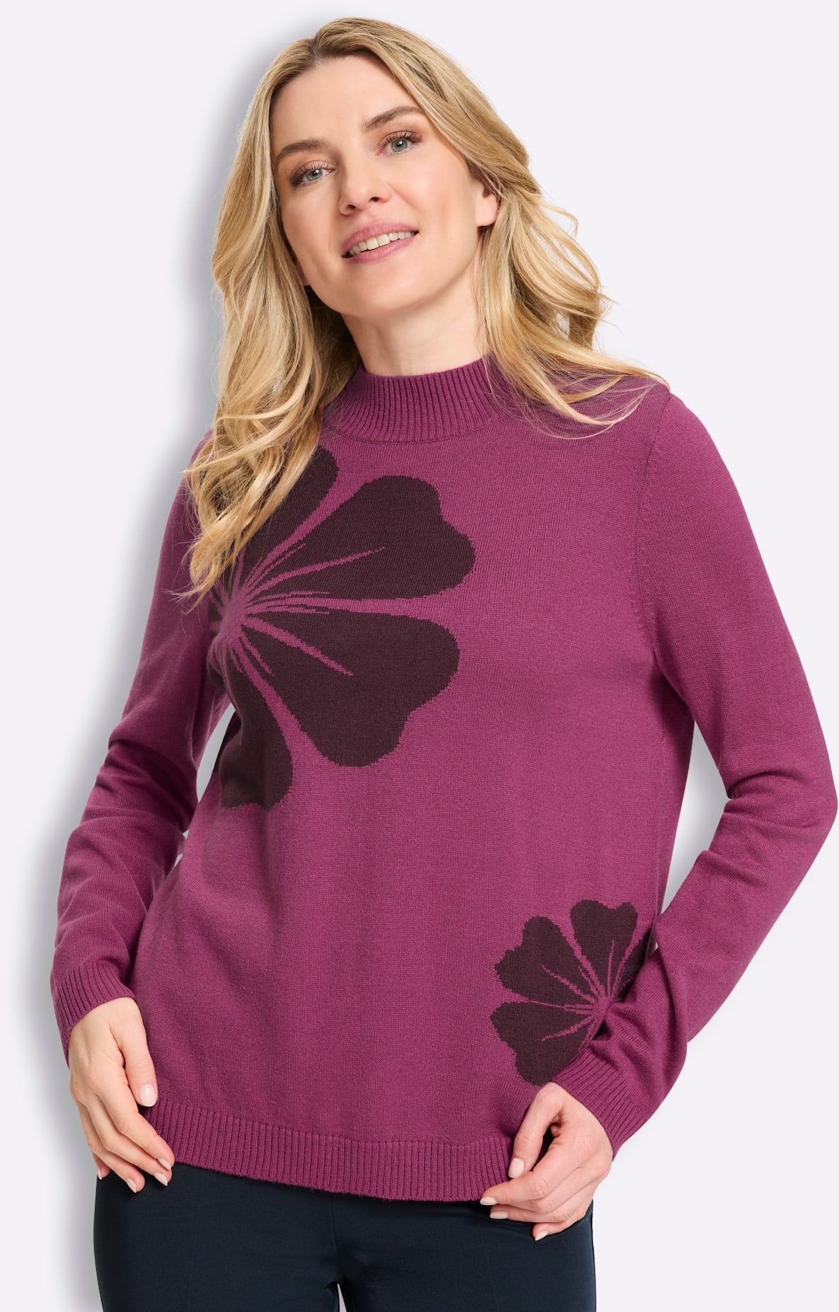 Classic Basics Pull à col montant »Stehkragen-Pullover«