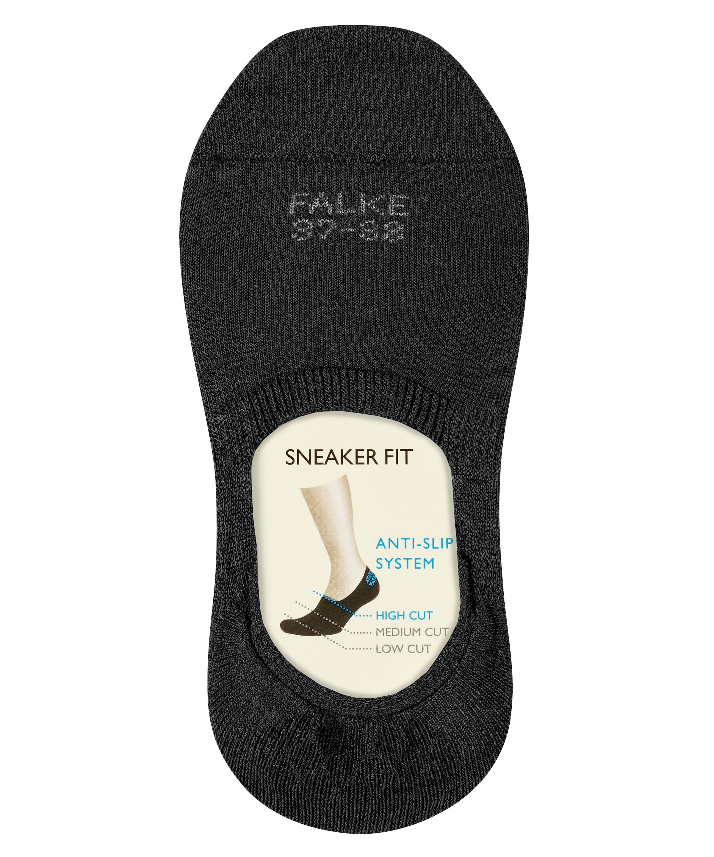 FALKE Chaussons »Step High Cut« avec taille haute, pour baskets et chaussures basses, en coton