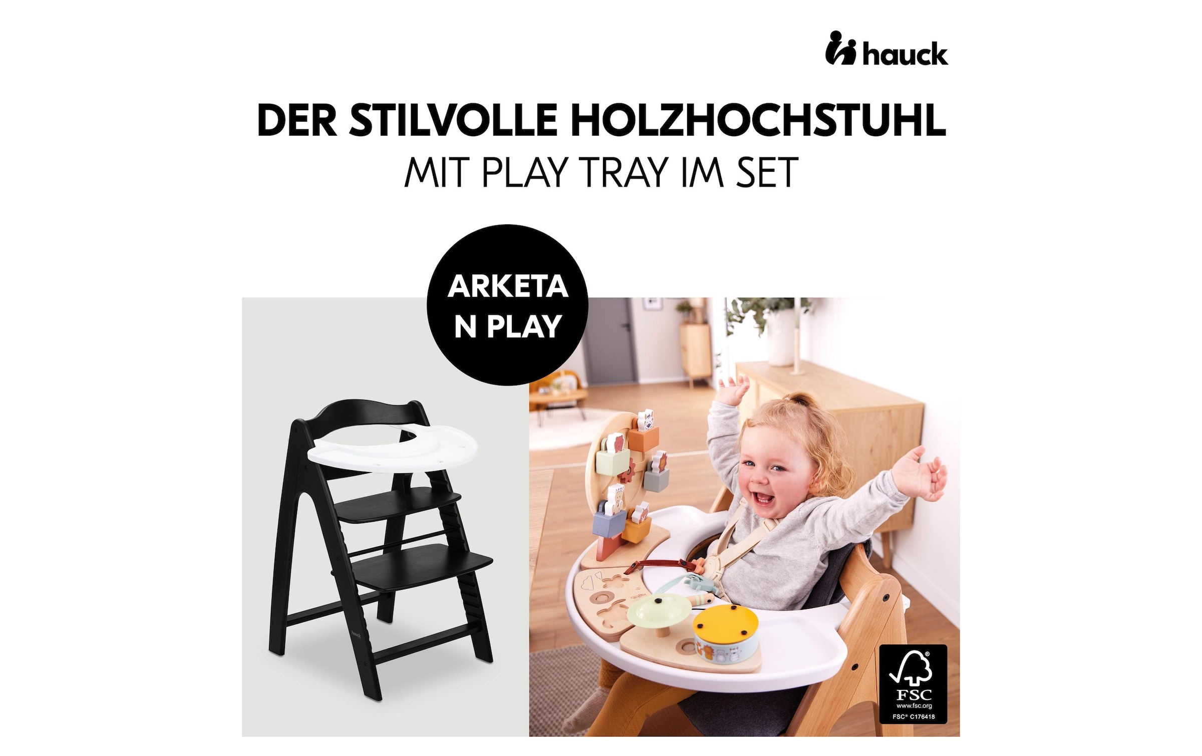 Hauck Chaise haute »Arketa N Play« ()