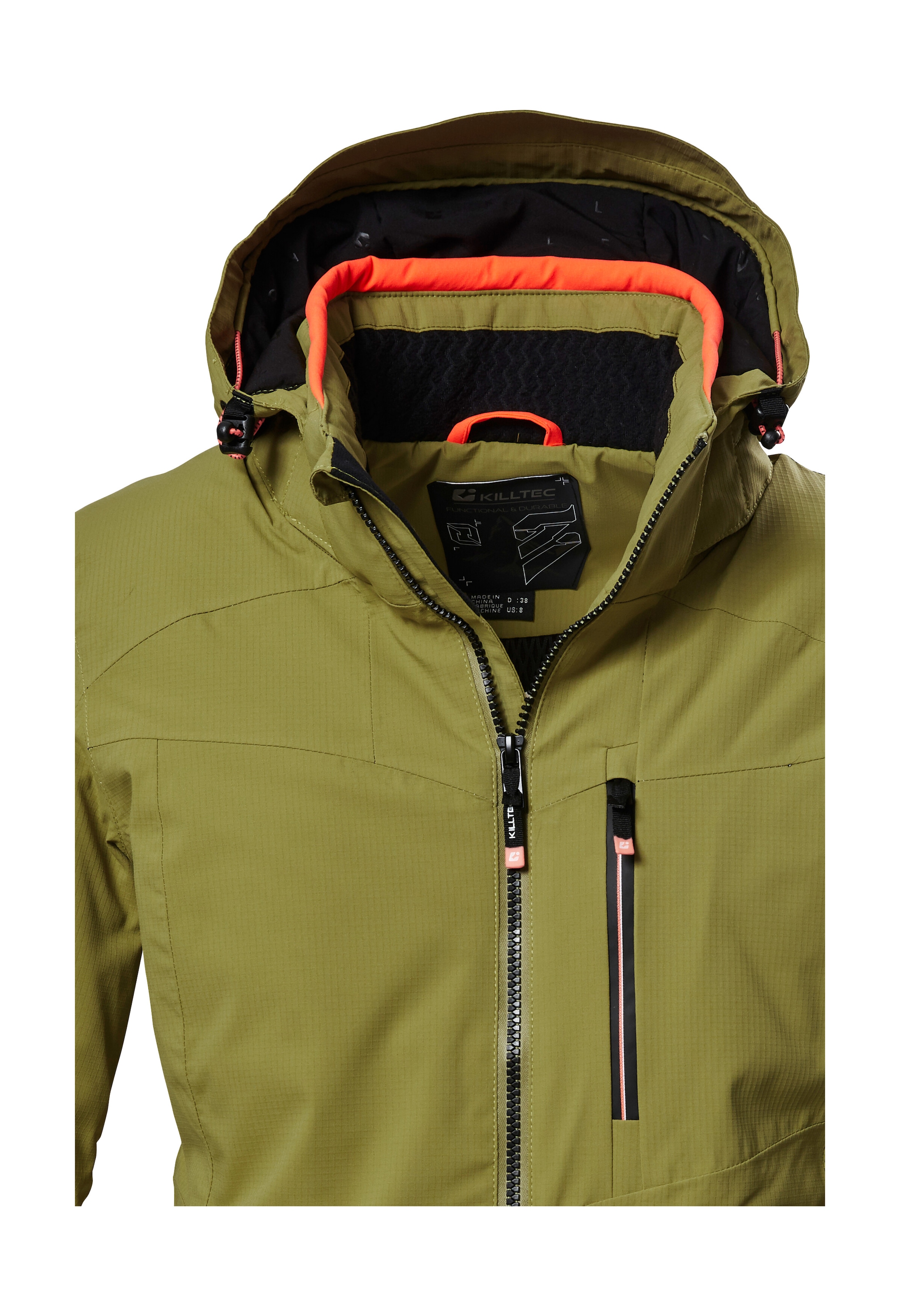 Killtec Skijacke »KSW 36 WMN SKI JCKT« Wasserdichte Damenjacke mit abnehmbarer Kapuze und Schneefang