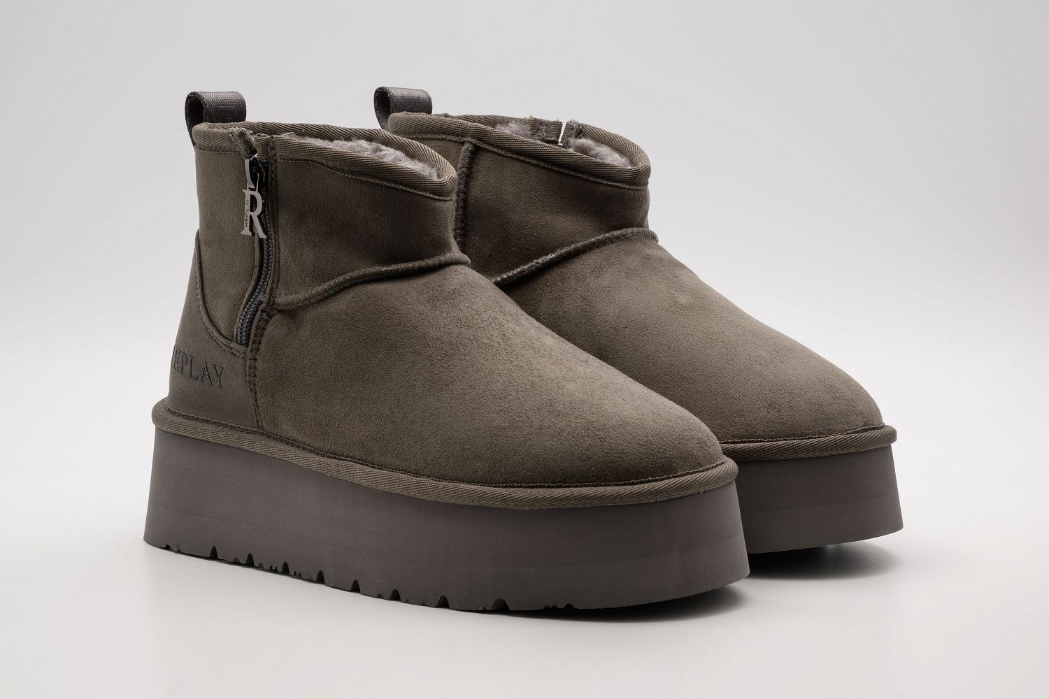 Replay Bottes d'hiver »CHIC ZIP«  Plateauboots, Stiefelette mit Anziehlasche und Reissverschluss