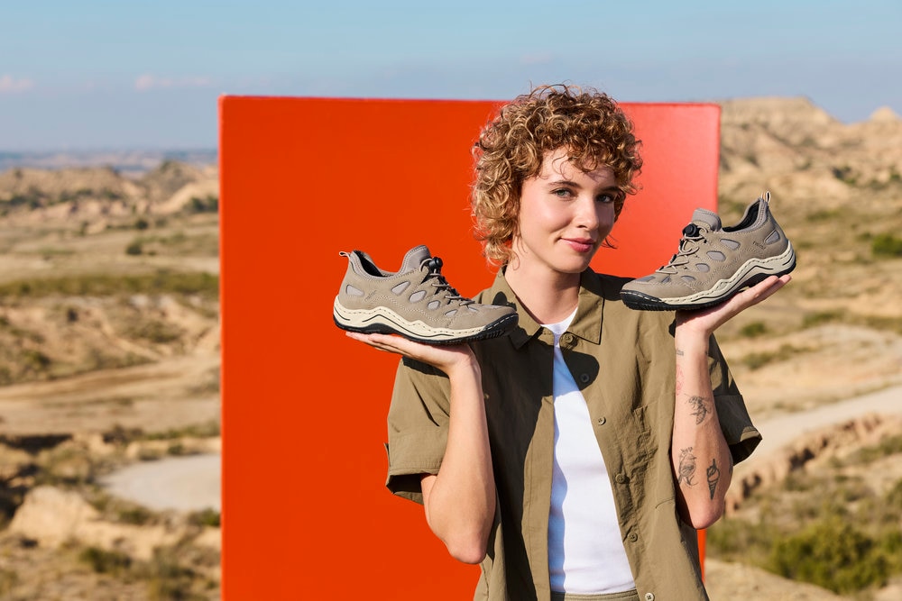 Rieker Baskets slip-on  chaussure de trekking, chaussure de loisirs, mocassin avec semelle intérieure amovible