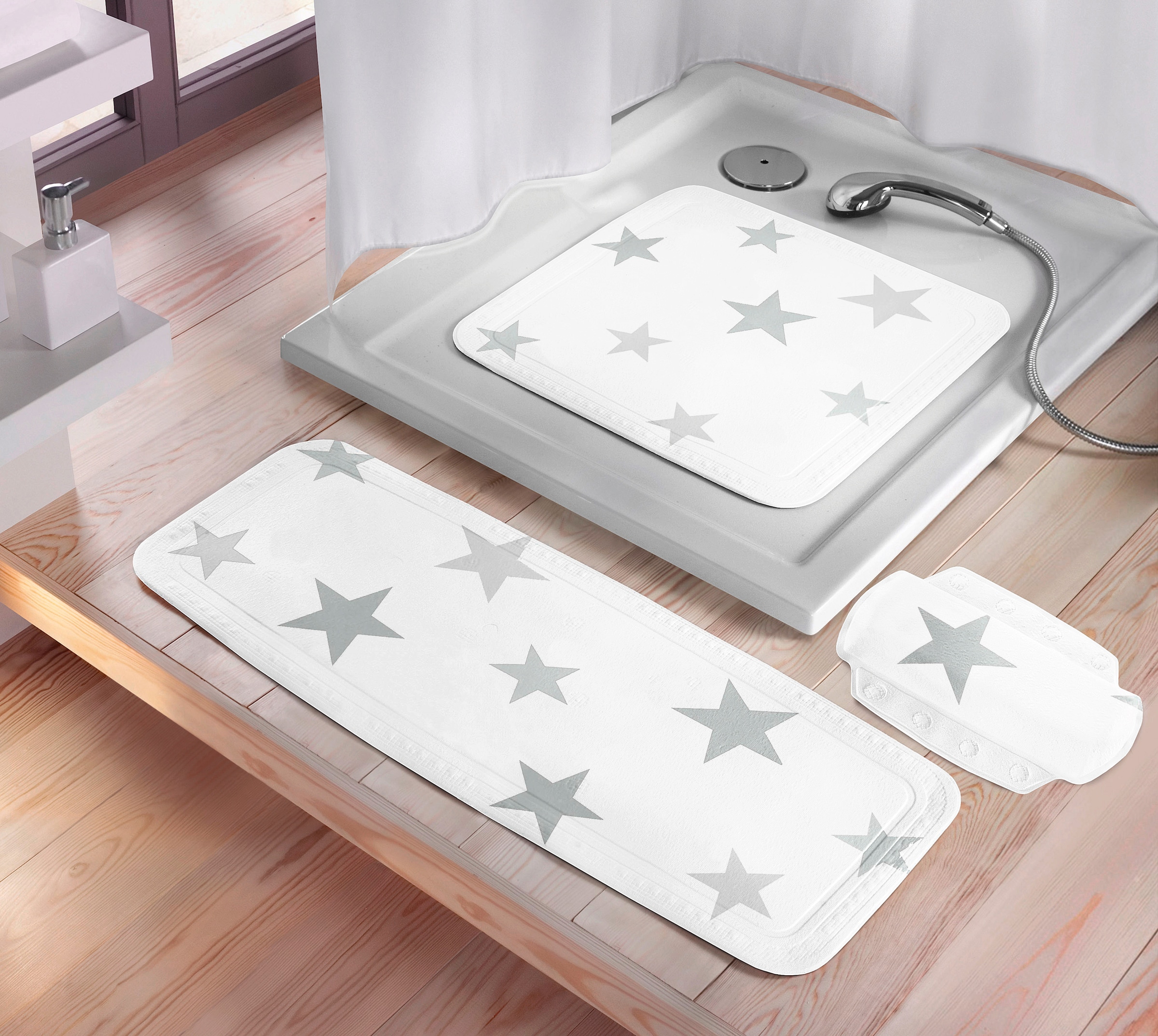 Kleine Wolke Tapis de douche »Stars« LxP : 55x55 cm