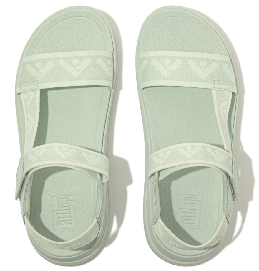 Fitflop Sandale »SURFF WEBBING BACK«  , Sommerschuh, Sandalette, Keilabsatz, mit Microwobbleboard - Fussbett