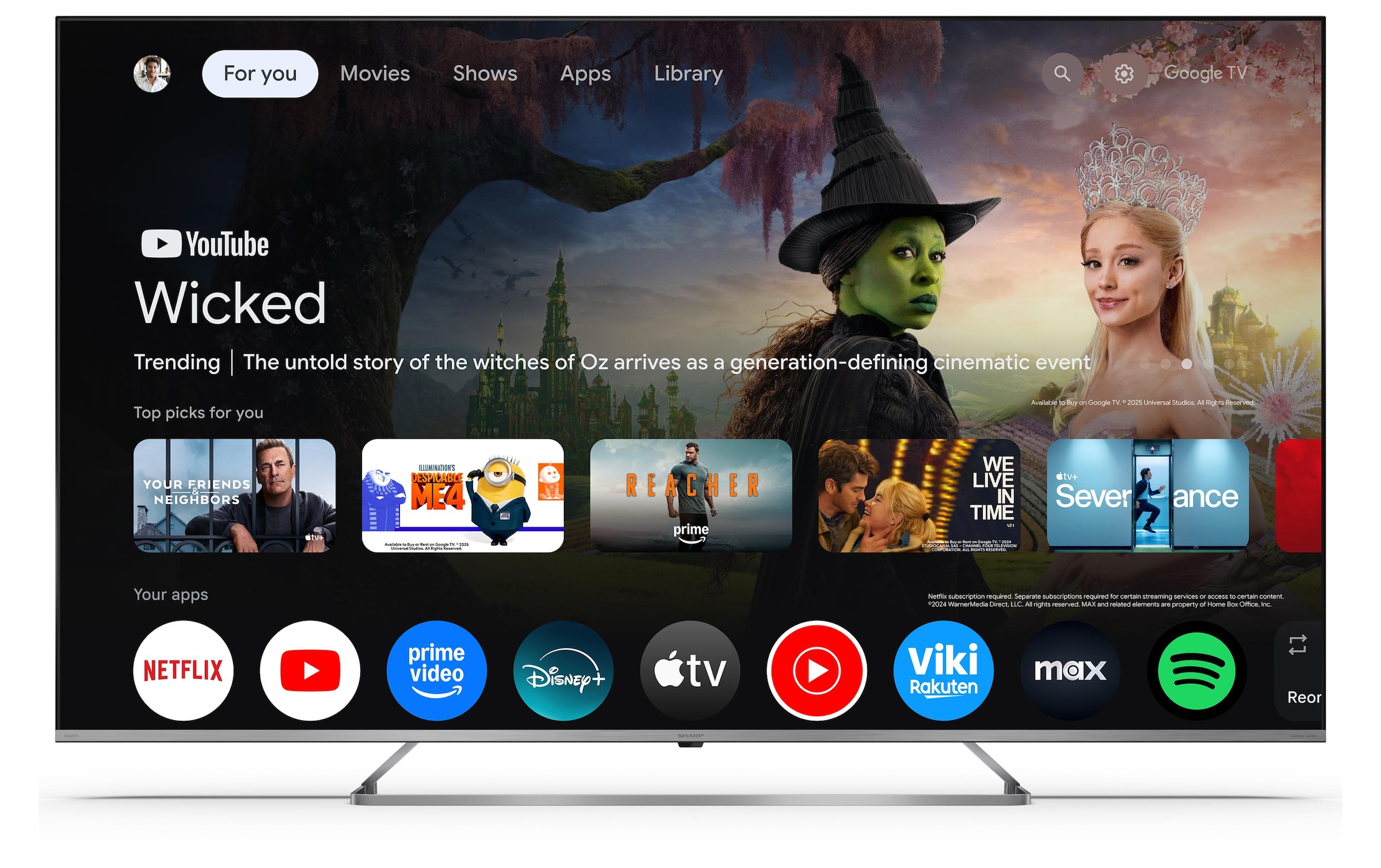 Sharp Mini téléviseur LED »65JP7465E« 164 cm/65 ″