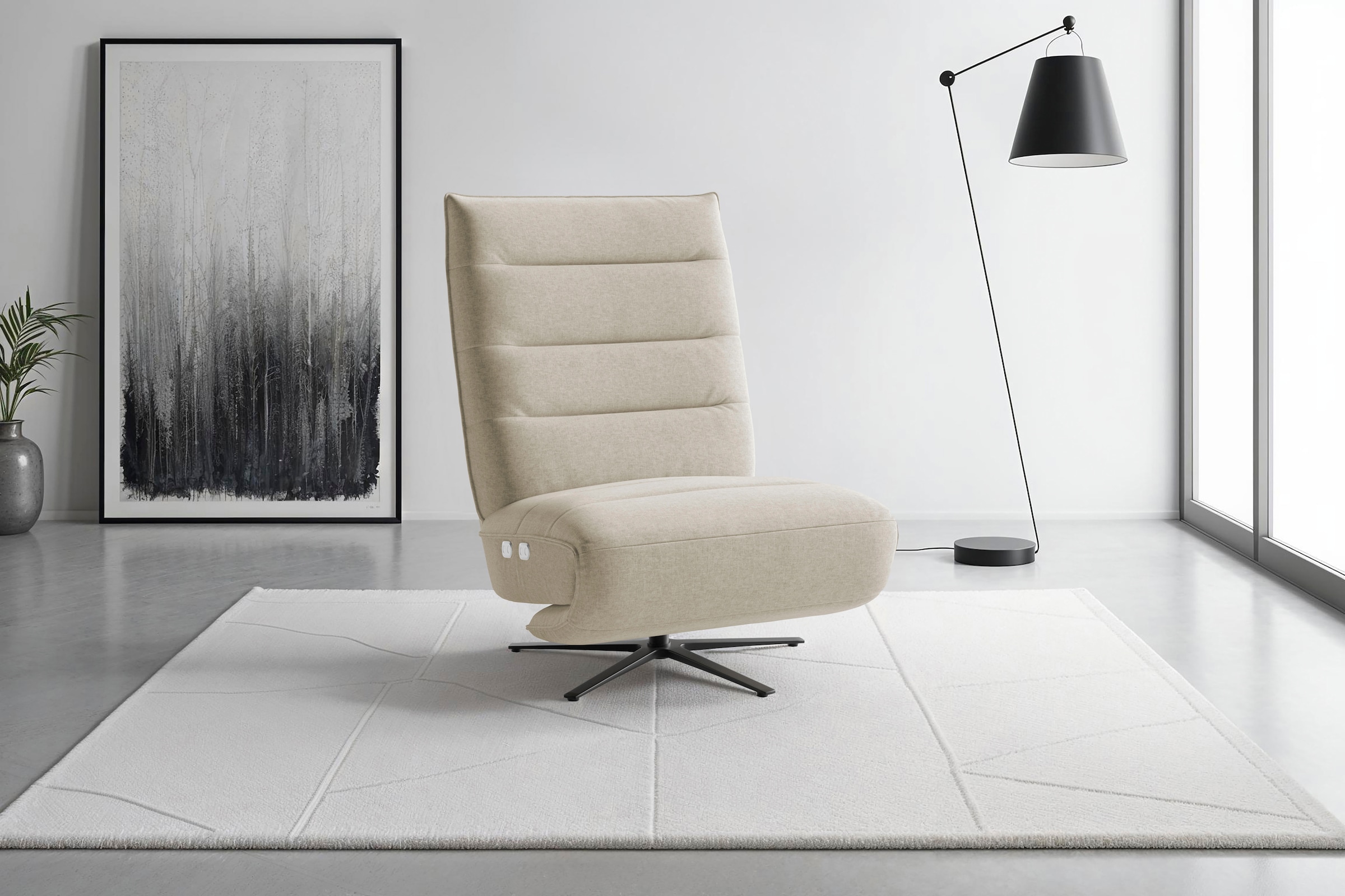 sit&more Fauteuil TV »Eve« mit Herz-Waage und 2 Motoren, Bedienfelder im Sitz