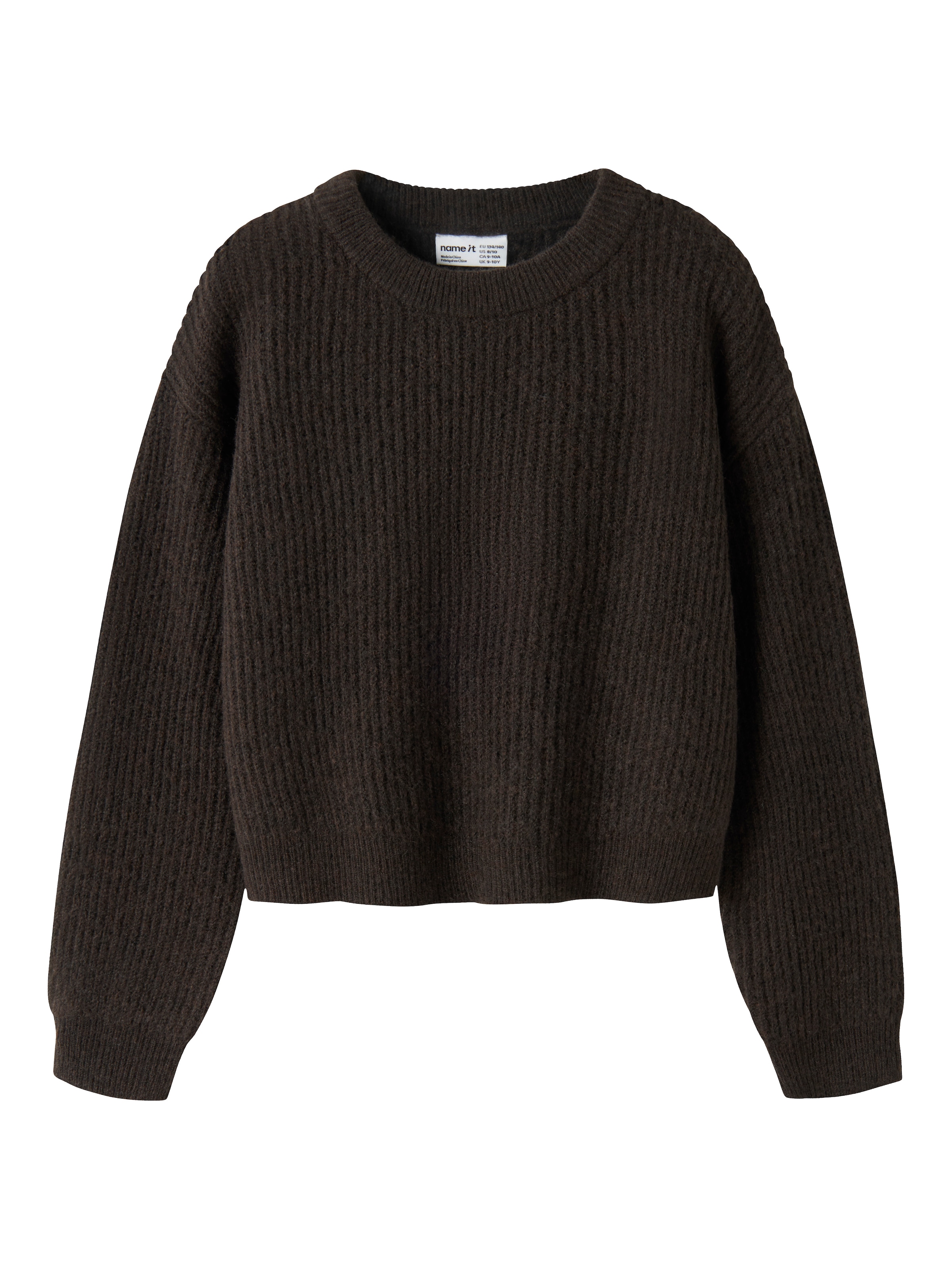 Name It Strickpullover »NKFHOLLY LS BOXY SHORT KNIT NOOS«