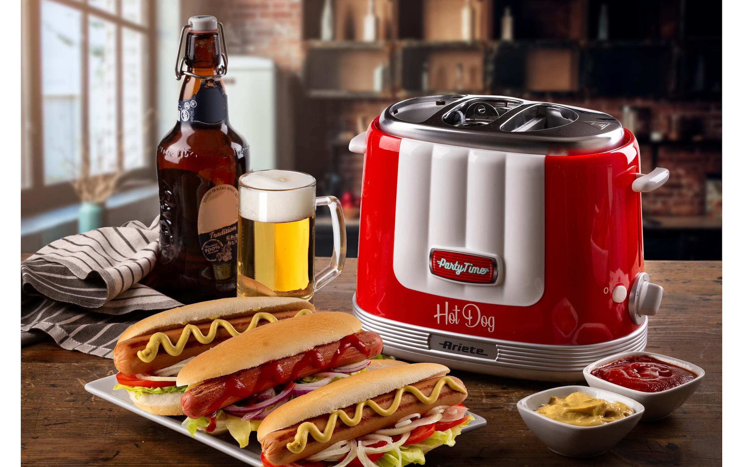 Ariete Appareil à hot-dogs »Ariete Party Time« 650 W