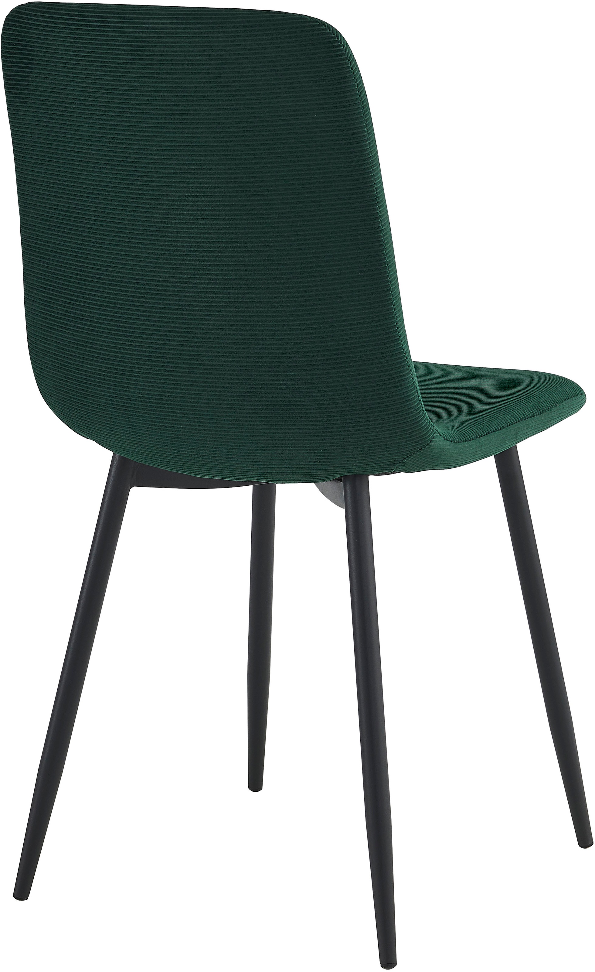 HELA Chaise à 4 pieds »LEIPZIG« (Set) 2 cuis4-Fuss,Rundrohrgestell konisch,Cordoptik,Sitzschale gespolstert