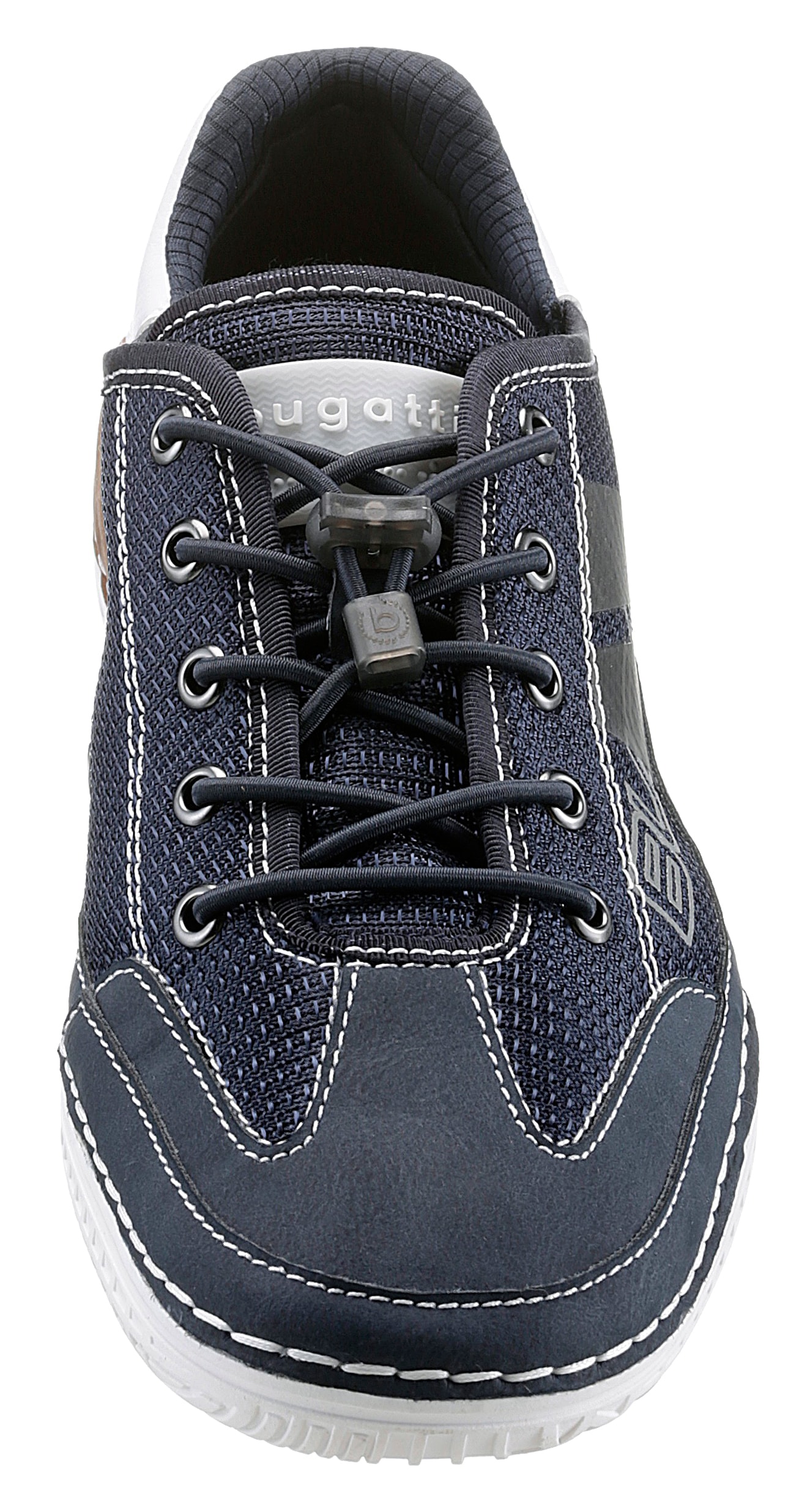 bugatti Slip-On Sneaker  , Freizeitschuh, Halbschuh, Slipper mit Kontrastnähten- und besätzen