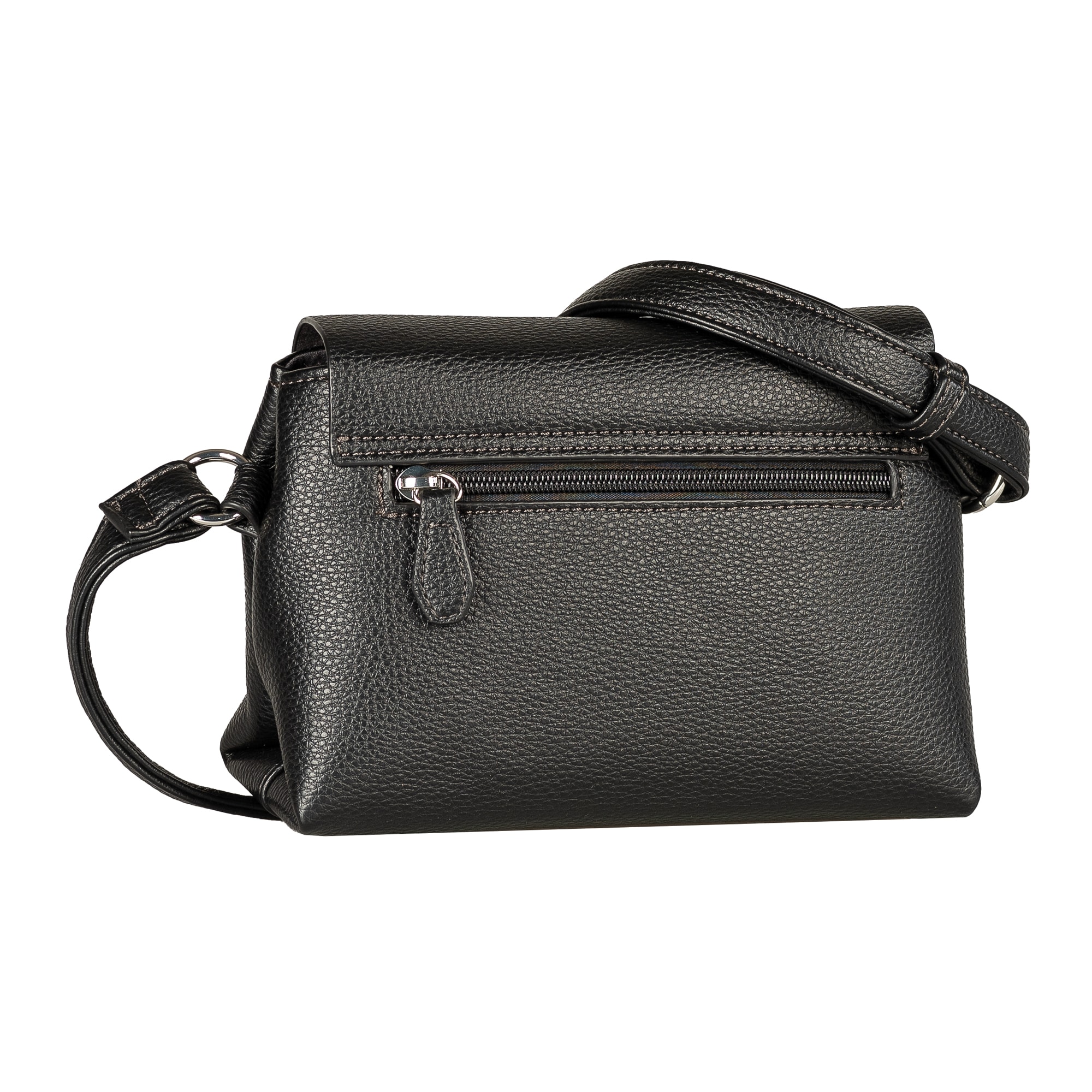 TOM TAILOR Sac à bandoulière »Elif« Imitation cuir finement grainé avec serrure tournante élégante et logo délicat