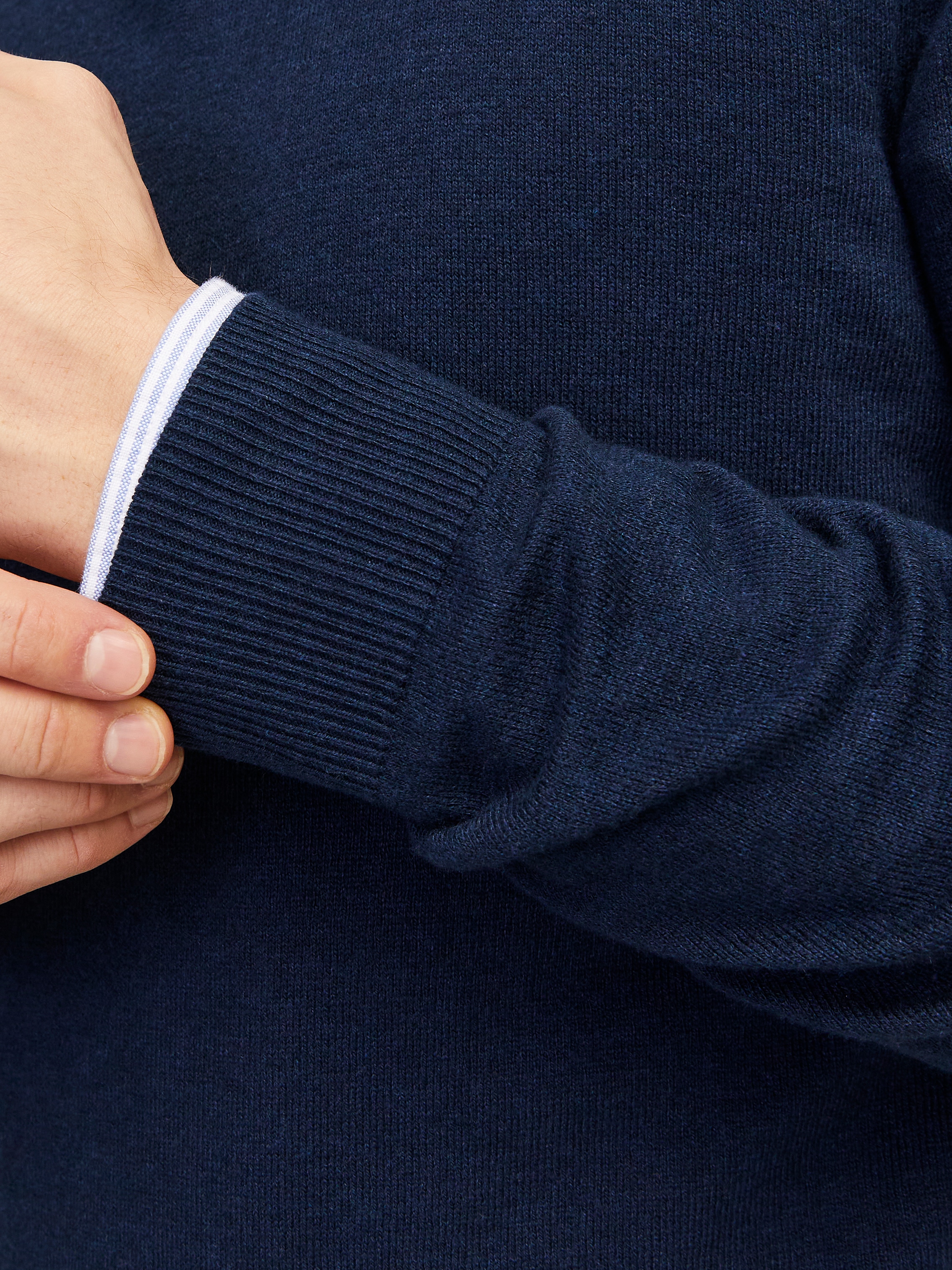 Jack &amp; Jones Strickpullover »EMIL KNIT HALF ZIP« mit kurzem Reissverschluss im Troyer-Look