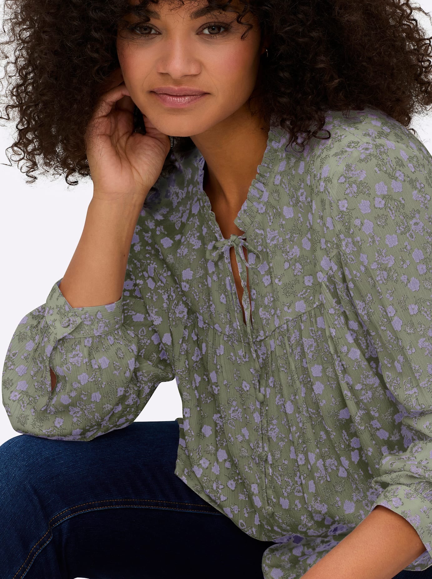 Sheego Blouse à pression
