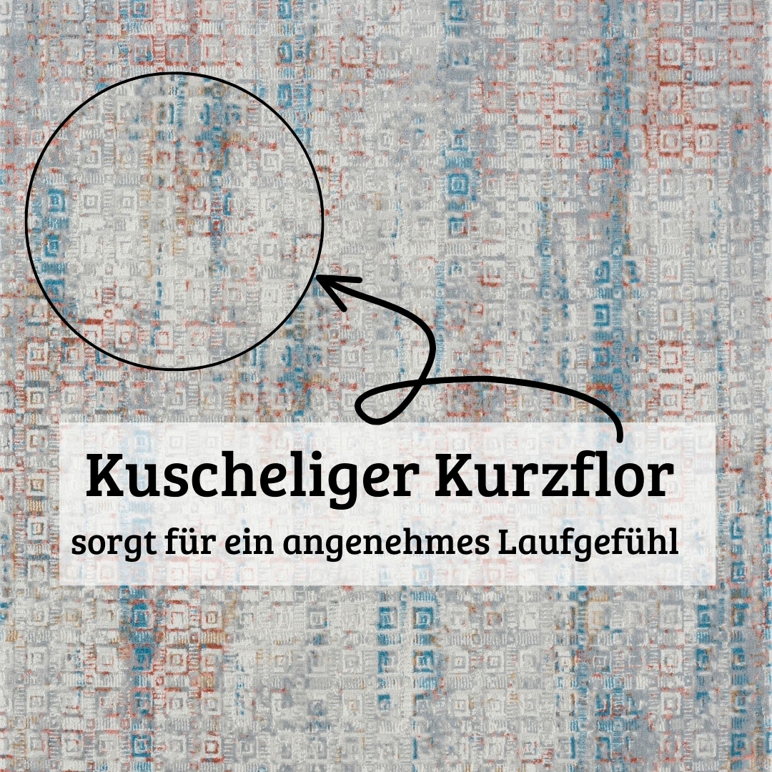 GOODproduct Tapis »Myrah« Rectangulaire 8 mm Höhe Kurzflor, modernes Design, pflegeleicht, Wohnzimmer