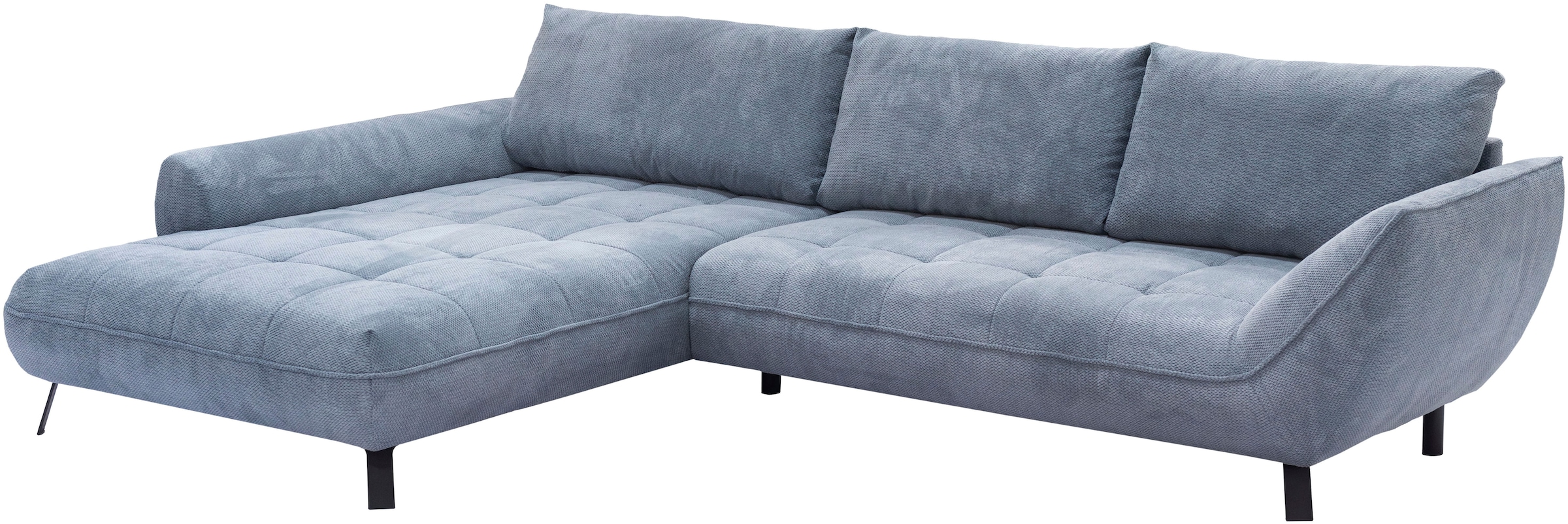 exxpo - sofa fashion Canapé d'angle »Biarritz modern und elegantes Mega Sofa mit tollem Sitzkomfort, L-Form« XXL– Longchair Ecke in hochwertiger Verarbeitung, Stellmasse 324x203 cm