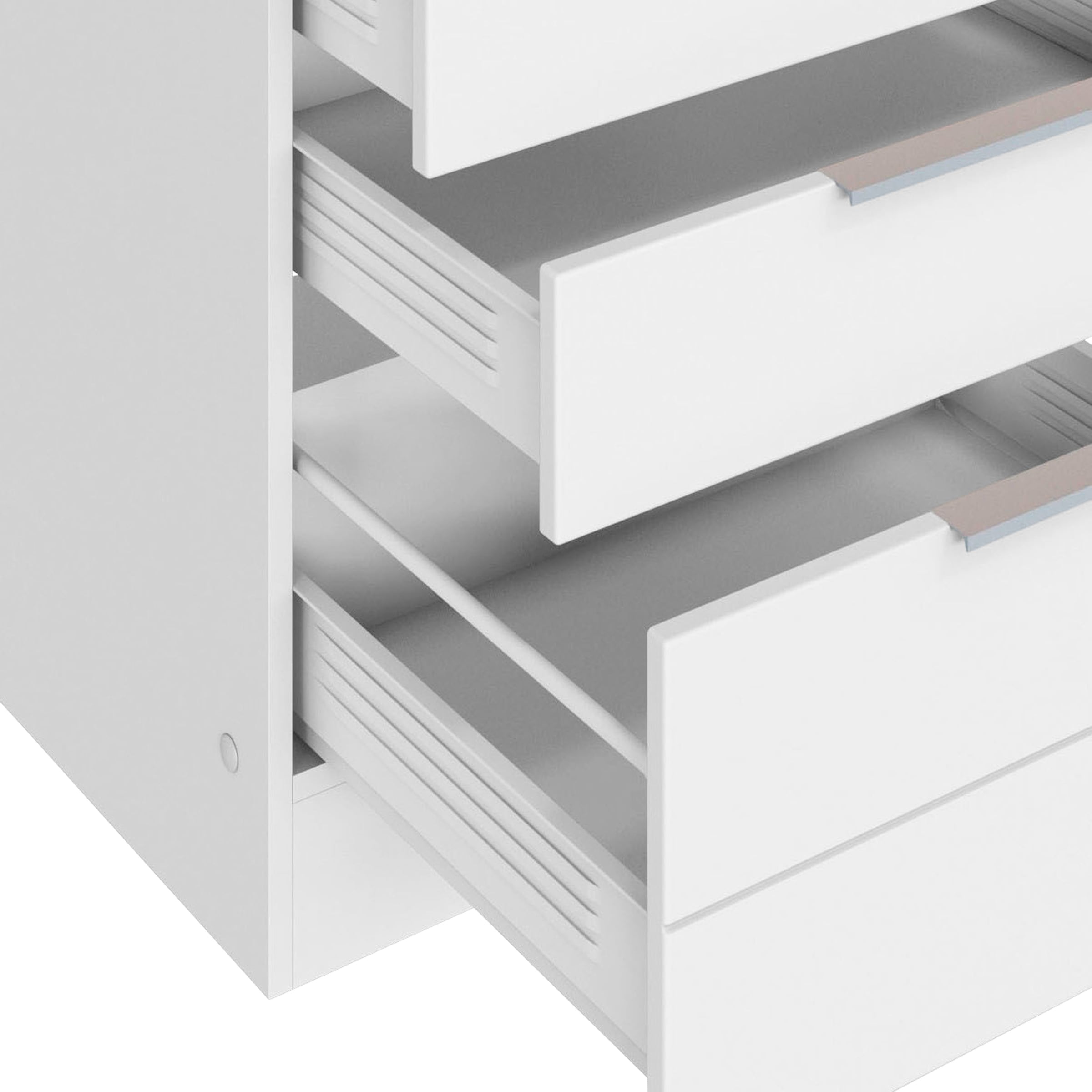 KOCHSTATION Armoire d'encastrement pour table de cuisson »KS-Luhe« 60 cm de large, façades MDF de haute qualité avec lisse horizontale