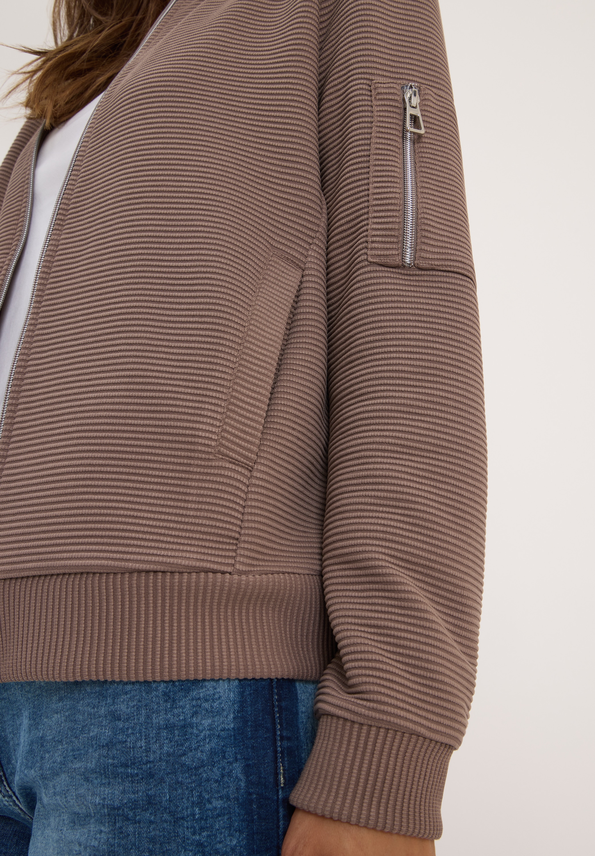 Cecil Blouson mit Reissverschluss, im Ottoman-Look