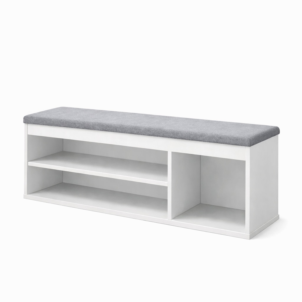 GOODproduct Schuhbank »Schuchschrank 100,  Schuhregal, Schuhtruhe, Schuhkommode, Sitzbank« Inkl. bequemem Sitzkissen mit Stauraum darunter