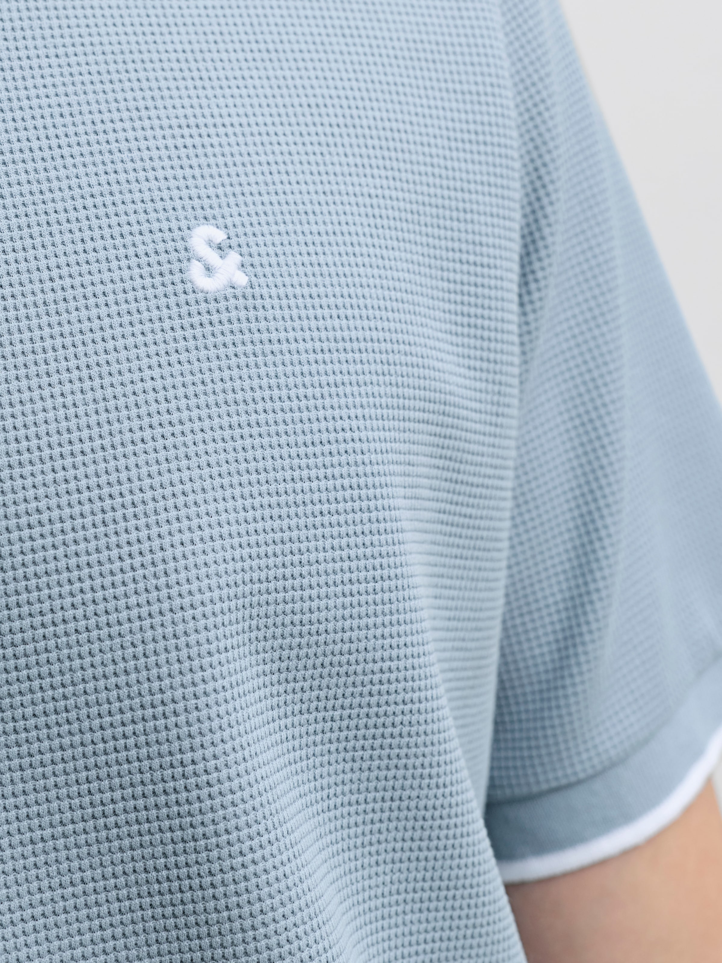 Jack & Jones Polo »JJEAUSTIN POLO SS NOOS« mélange de matériaux, coupe régulière
