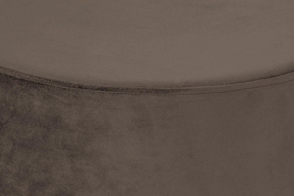 Kayoom »Nano 110, Hocker in stilvollem Design, runde Form, mit Fuss aus Metall« 1 Stk. tlg. Golz Akzente, mit pflegeleichtem Stoffbezug, runde Form