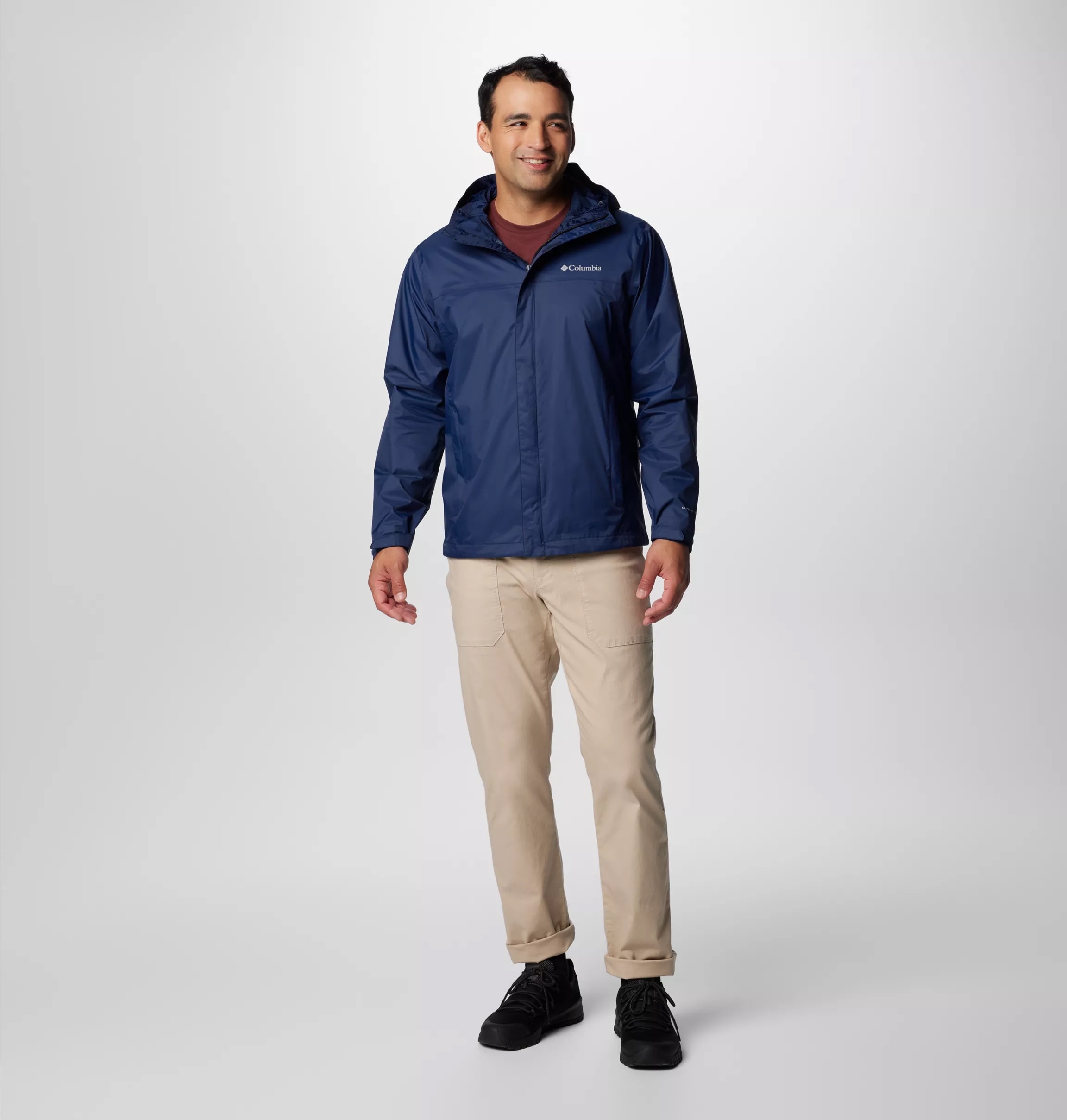 Columbia Regenjacke »WATERTIGHT II JACKET« mit Kapuze mit Reissverschlusstaschen, wasserabweisendes Obermaterial aus Nylon