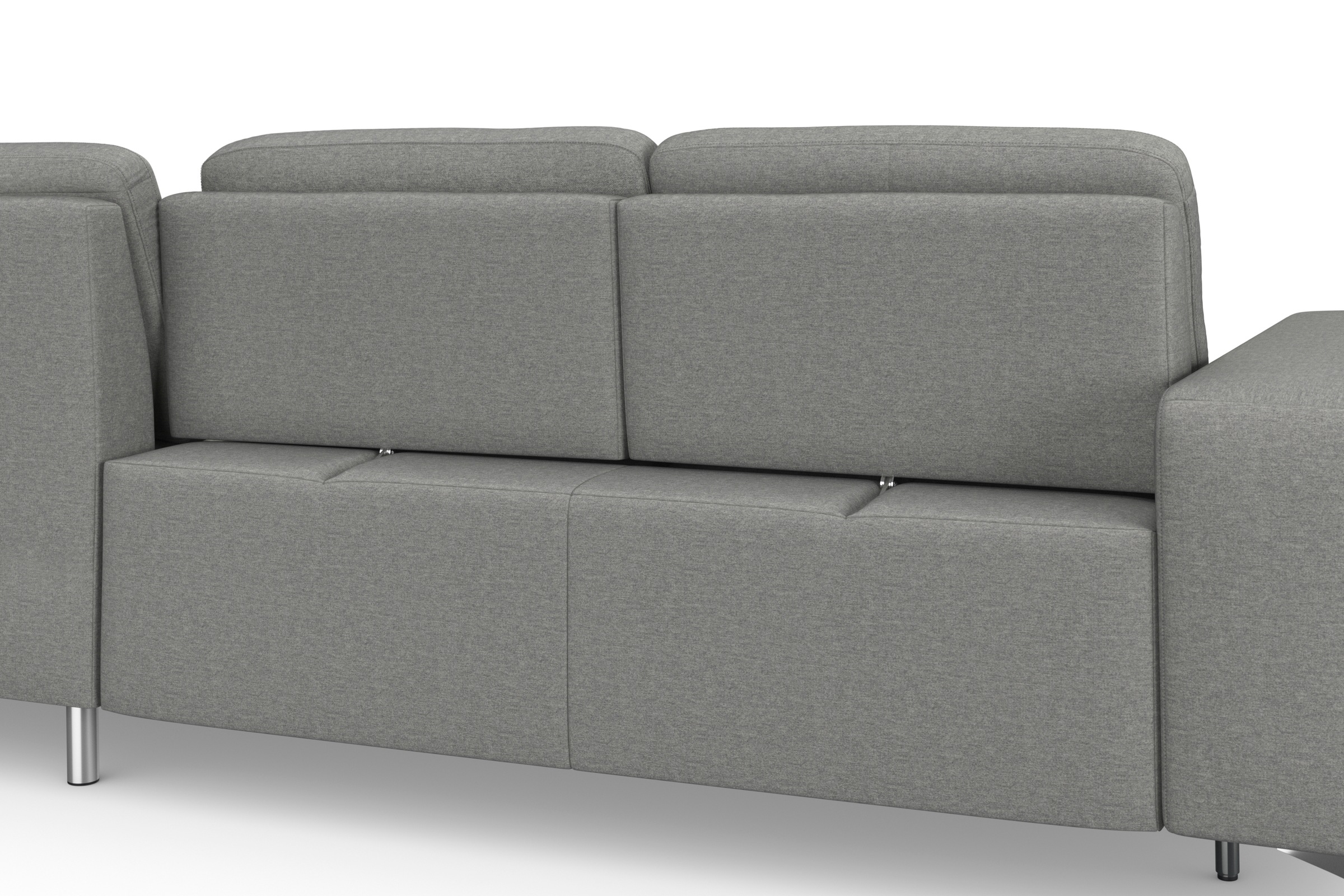 sit&more Ecksofa »Baviene L-Form« inklusive Sitztiefenverstellung und Federkern, wahlweise Bettfunktion