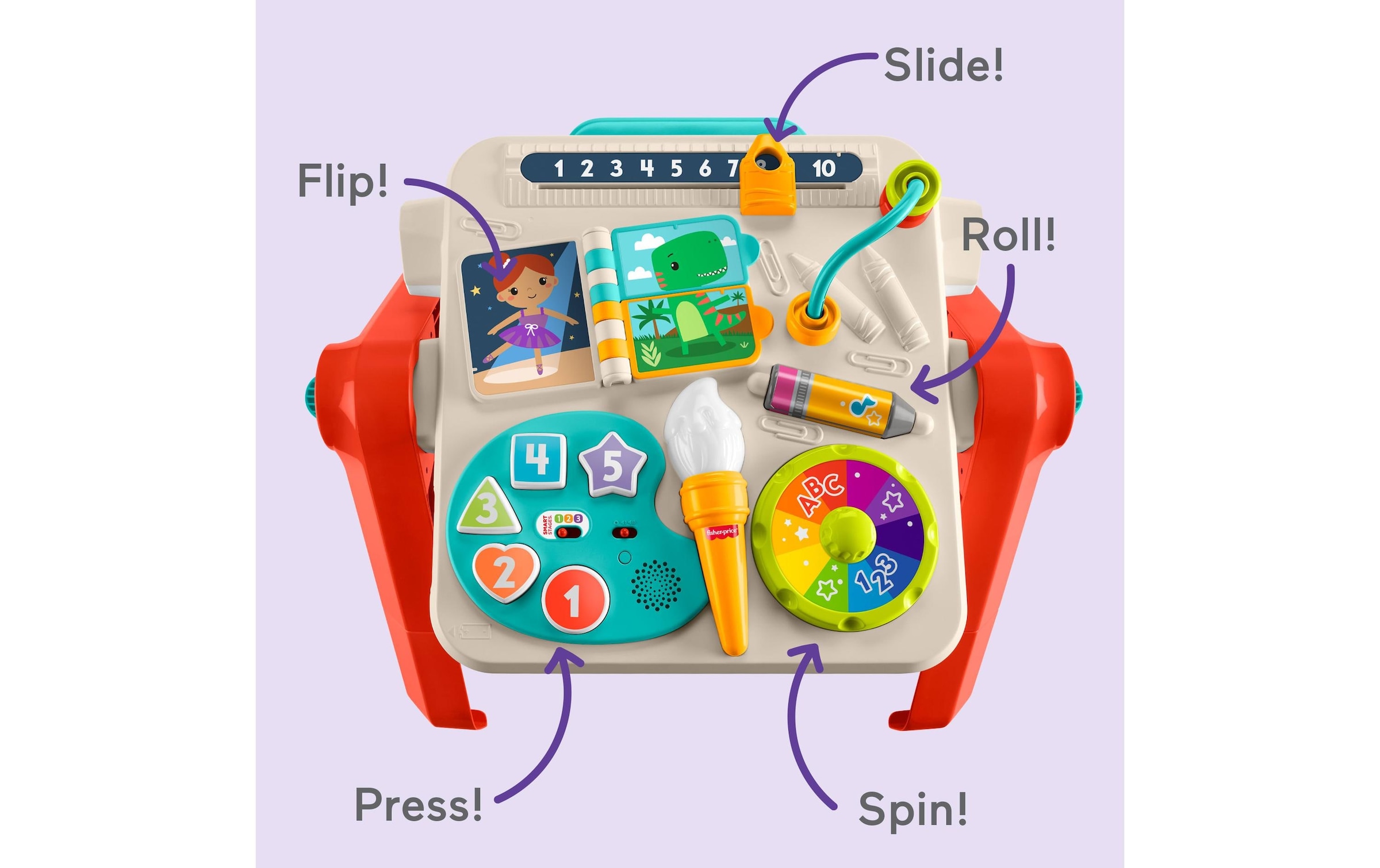 Fisher-Price® Lernspielzeug »4-in-1 Spiel- und Maltisch«