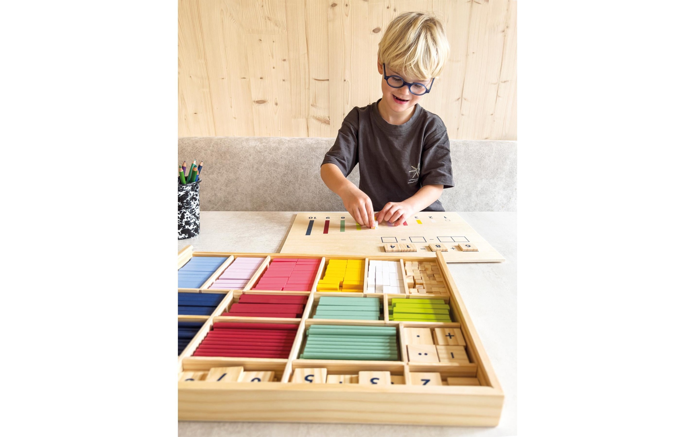 Small Foot Lernspielzeug »Rechenstäbchen mit Zahlen Educate FSC 1« Holzart: Schima, Pappel, Kiefer (China)