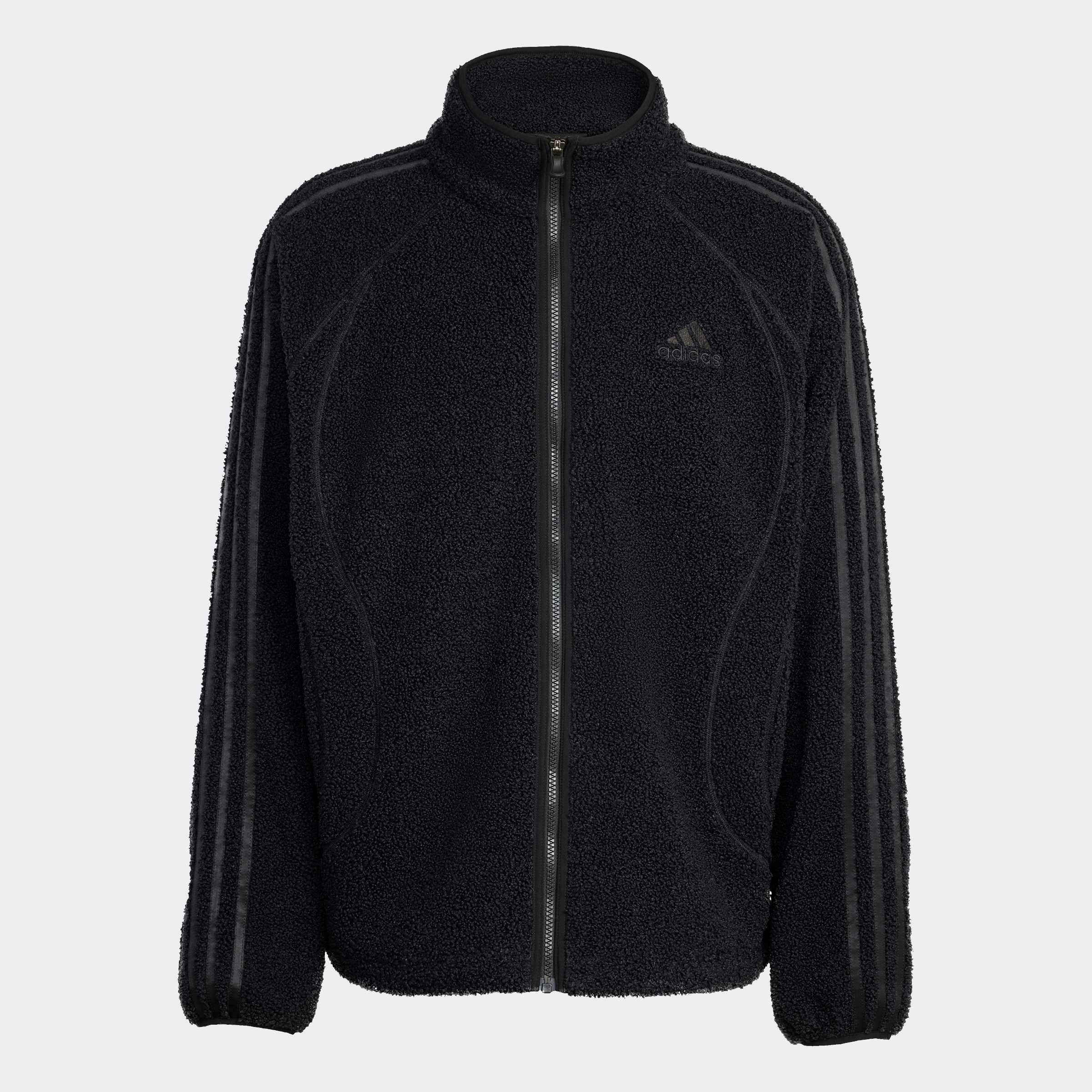 adidas Originals Trainingsjacke »TG BORG TT« Fleecejacke für Erwachsene, lockere Passform, mit Stehkragen