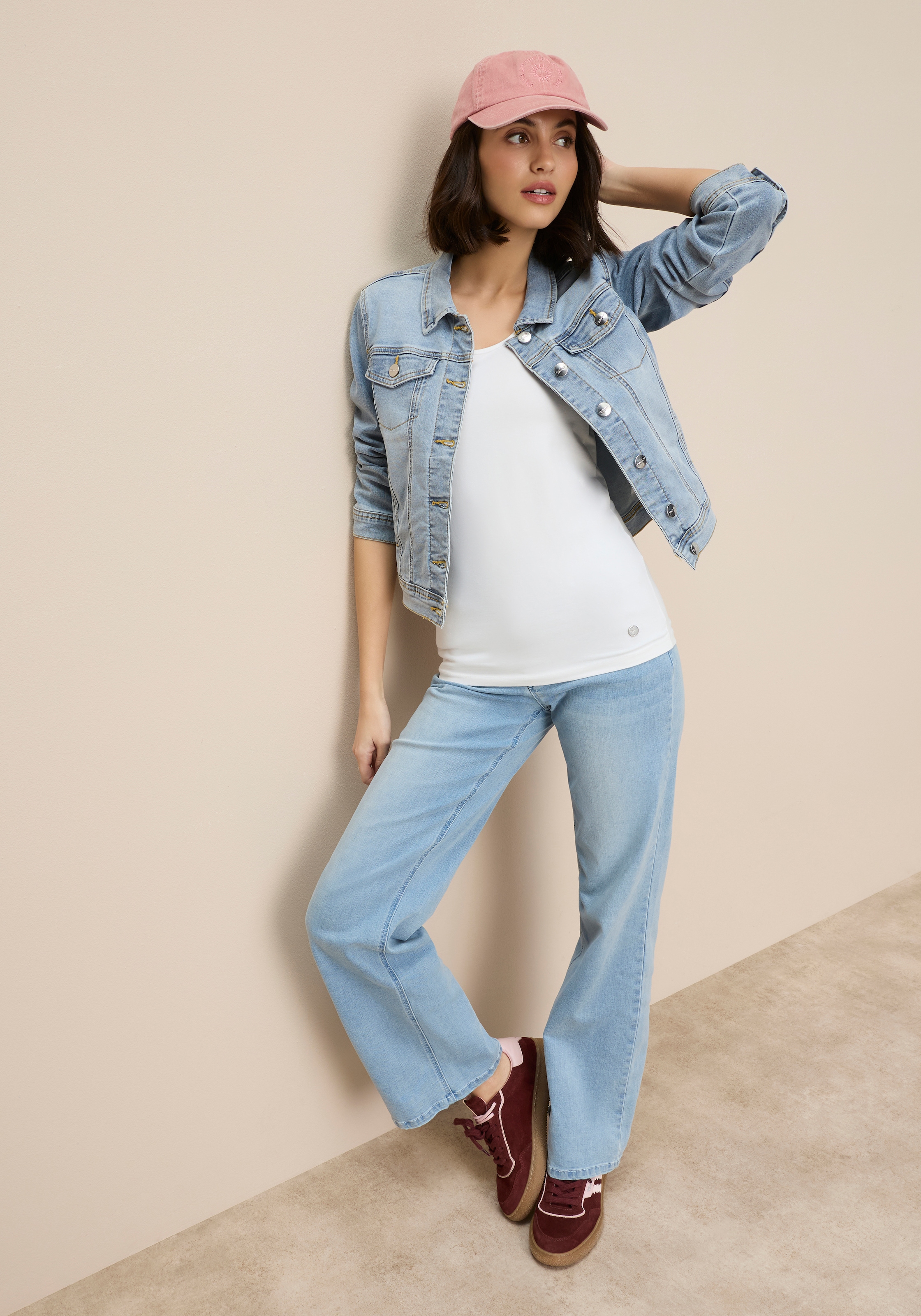 Tamaris Tanktop 2er-Pack,  figurbetonte Passform, unifarben, hüftbedeckende Länge