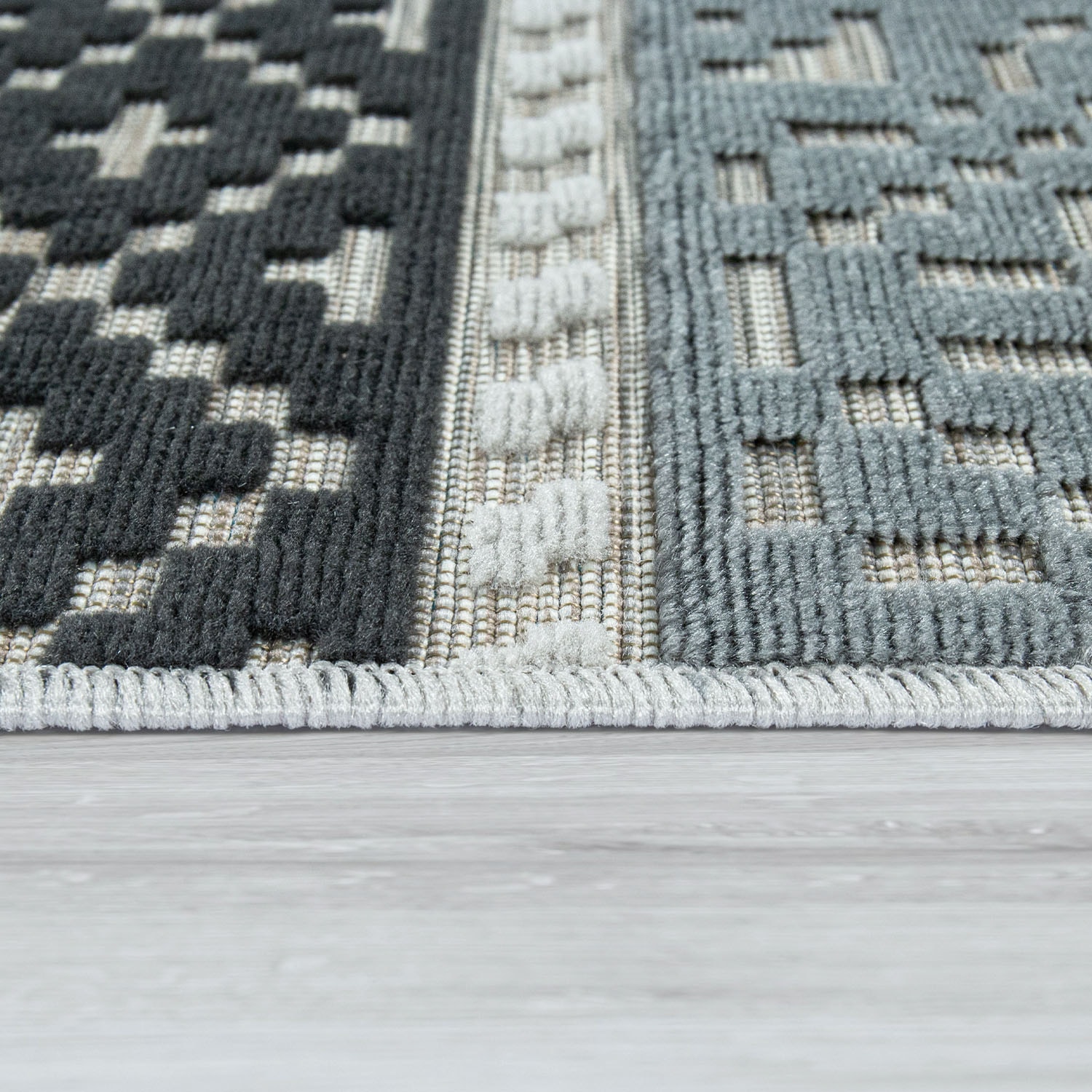 Paco Home Tapis »Charleroi 491« Rectangulaire 3 mm Höhe 3D-Design, In- und Outdoor geeignet, Wohnzimmer