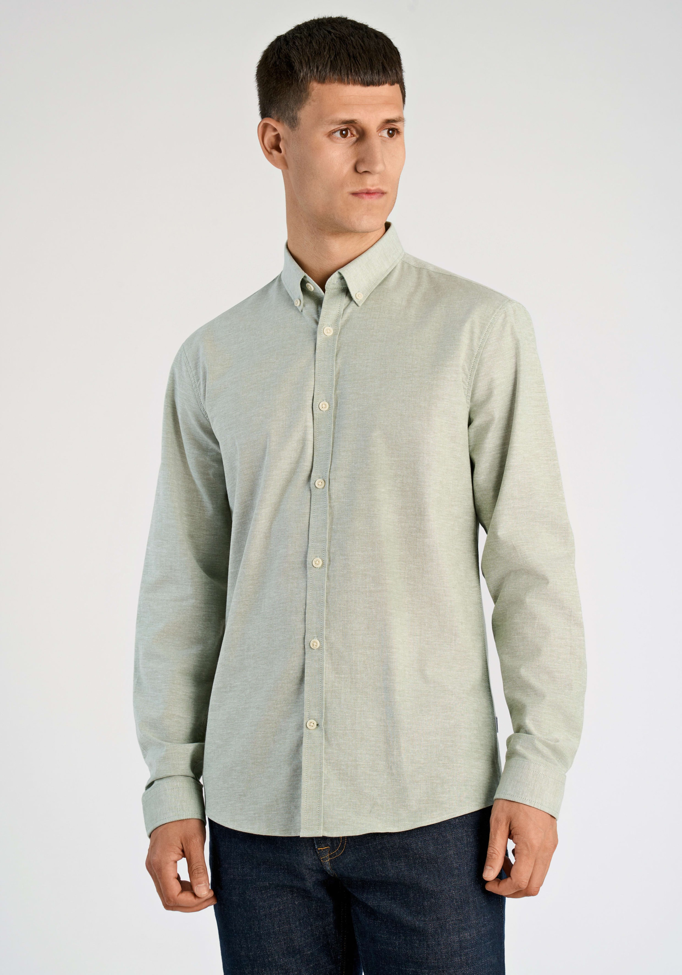 LINDBERGH Chemise à manches longues avec col boutonné