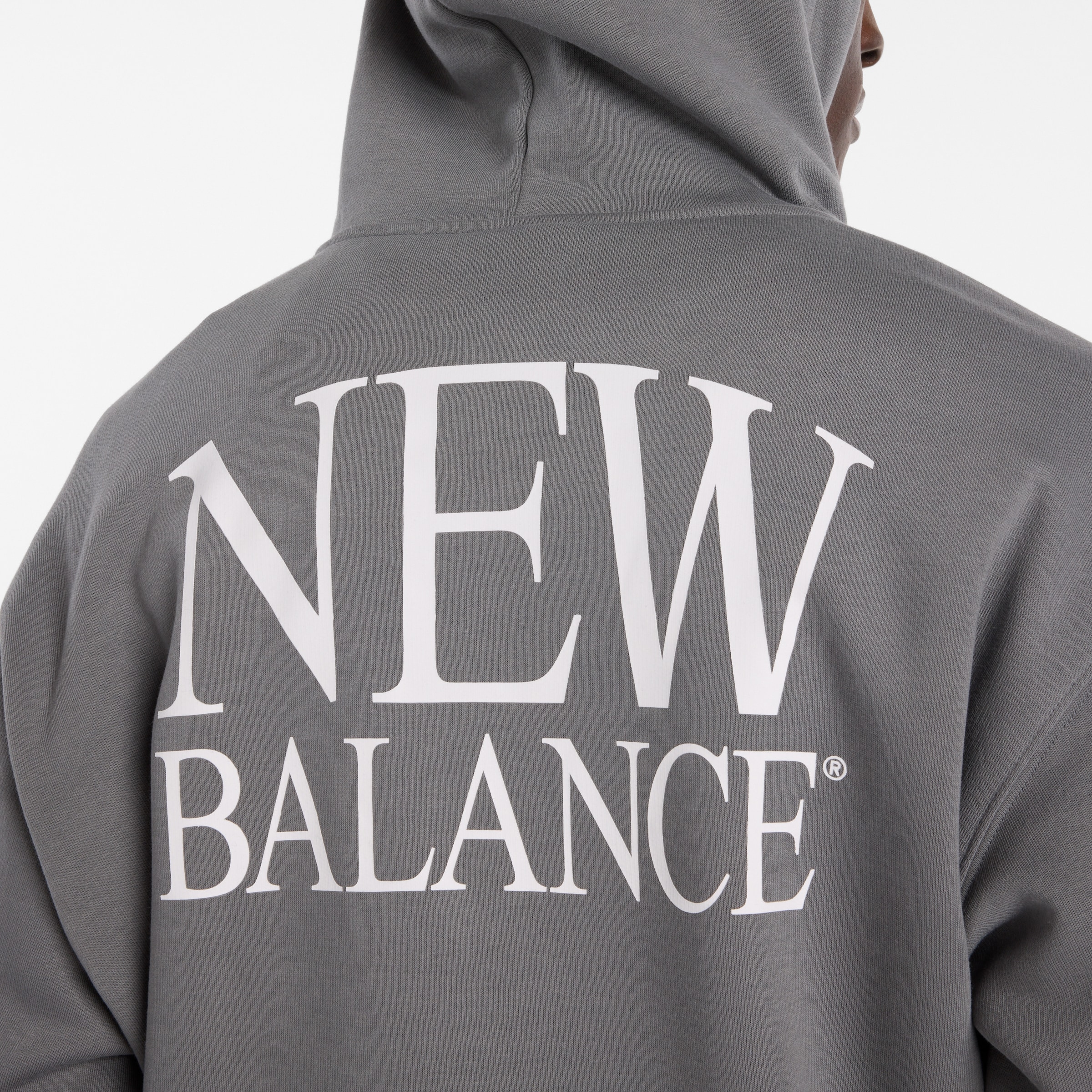 New Balance Sweat à capuche , avec cordon, en mélange de coton
