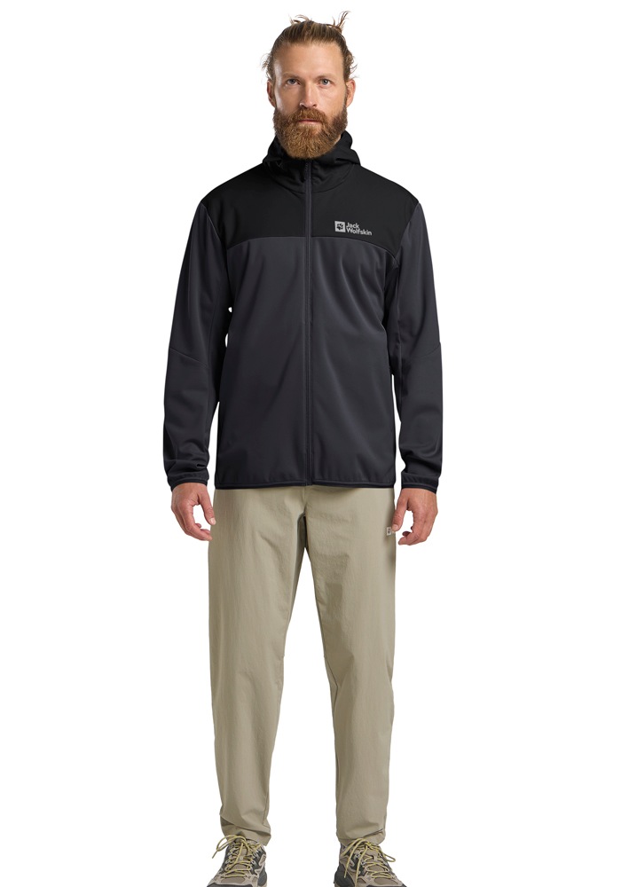 Jack Wolfskin Veste softshell »FELDBERG HOODY M« mit Kapuze