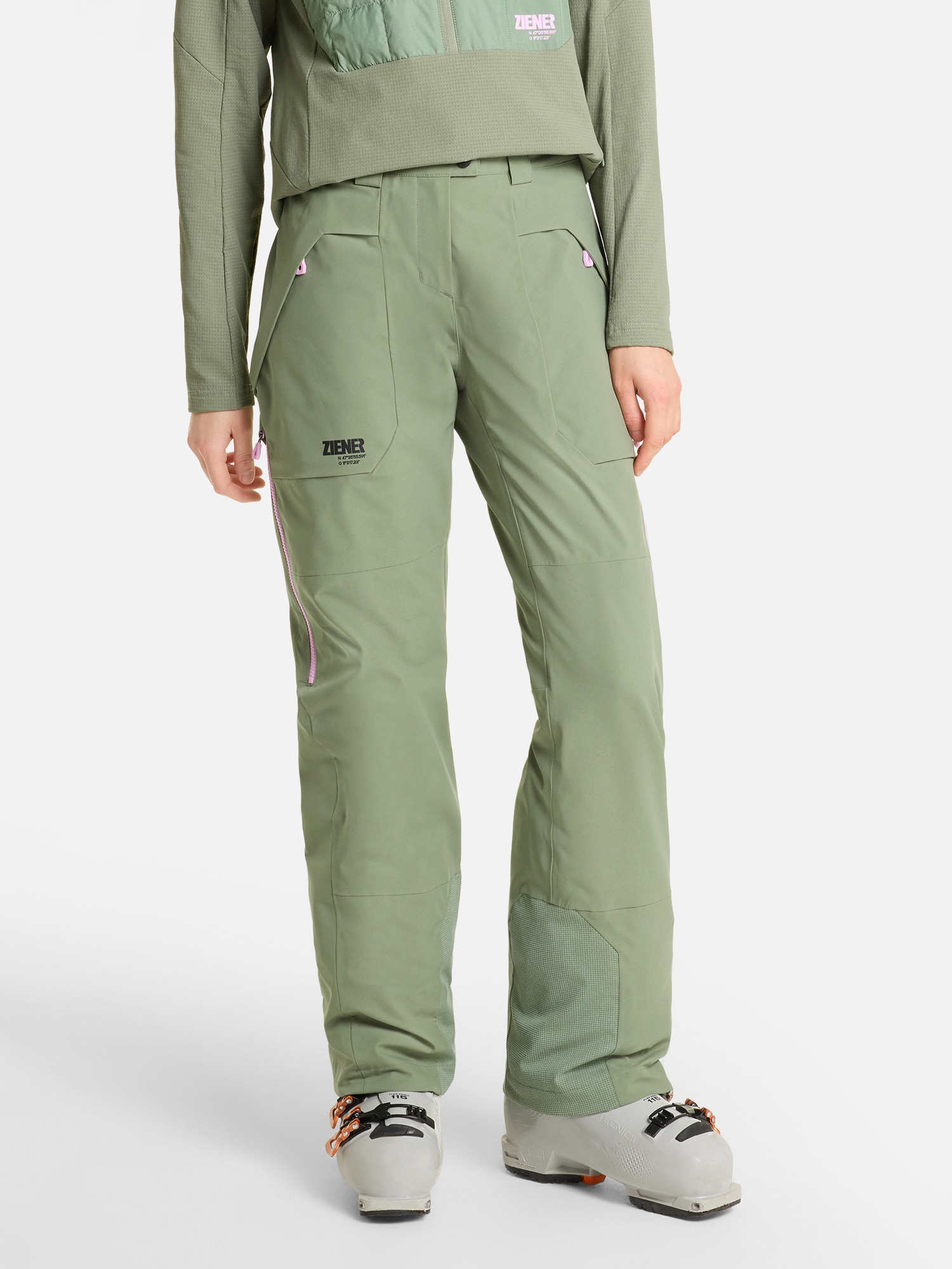 Ziener Skihose »RONTARA-Z AQUASHIELD® DAMEN«  wasser- u. winddicht, atmungsaktiv, Innenfutter aus Wolle