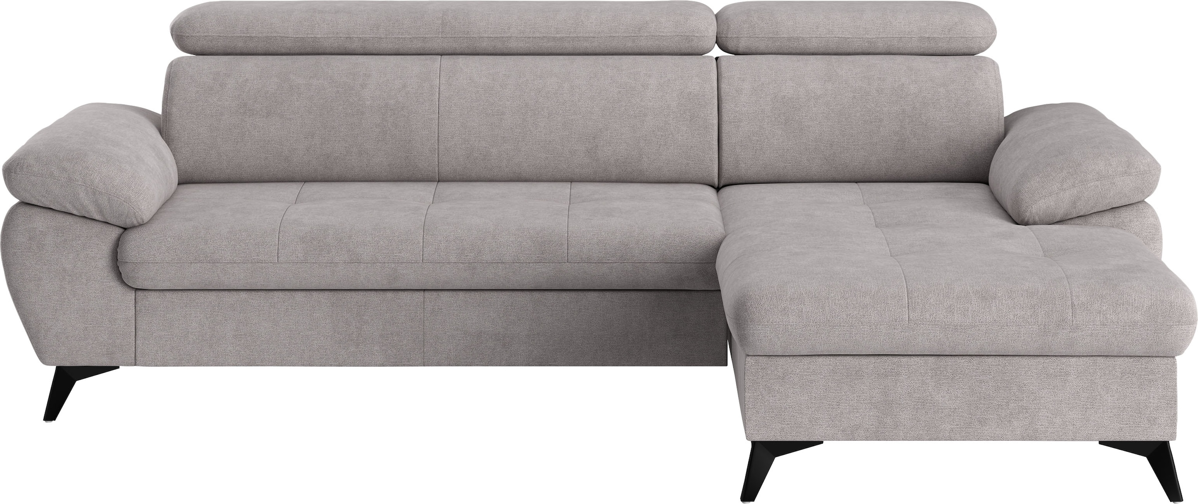 COTTA Ecksofa »Hudson L-Form« mit Kopfteilverstellung, wahlweise mit Bettfunktion & Bettkasten