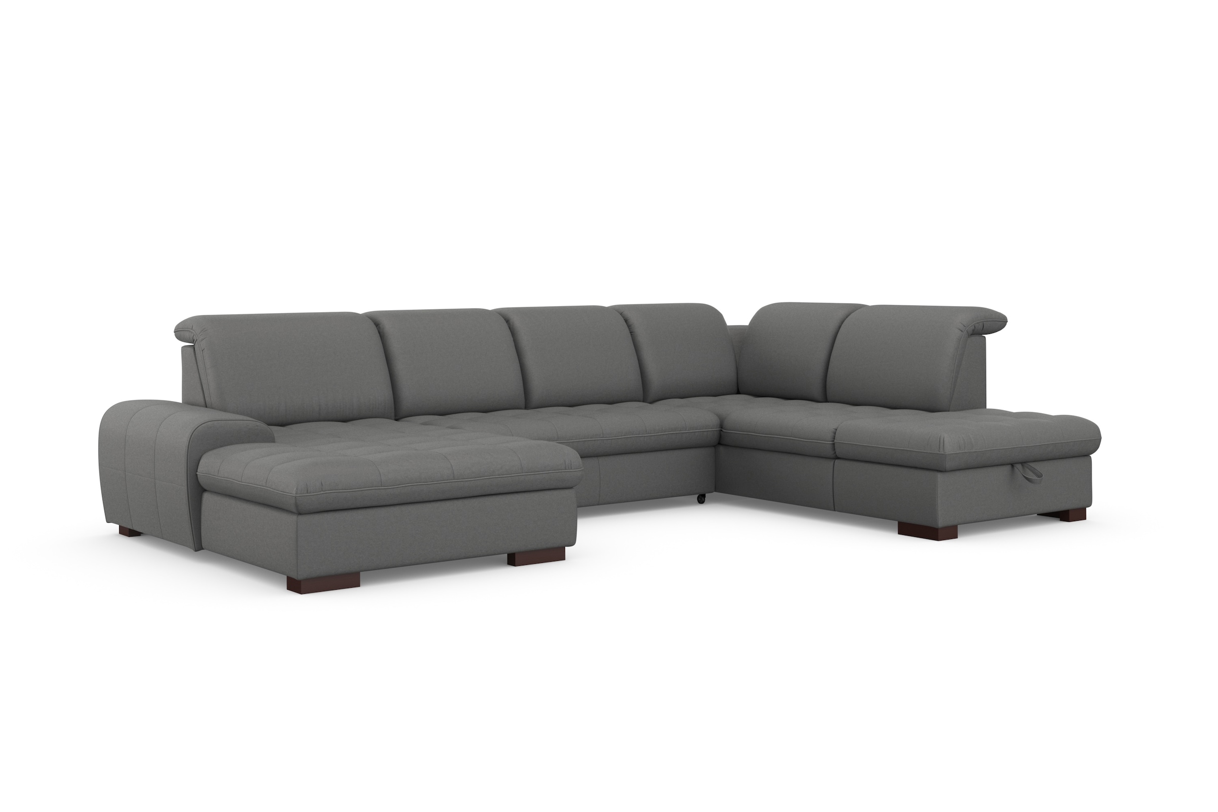 sit&more Wohnlandschaft »Luxor U-Form« wahlweise mit Bettfunktion, Bettkasten und Kopfteilverstellung