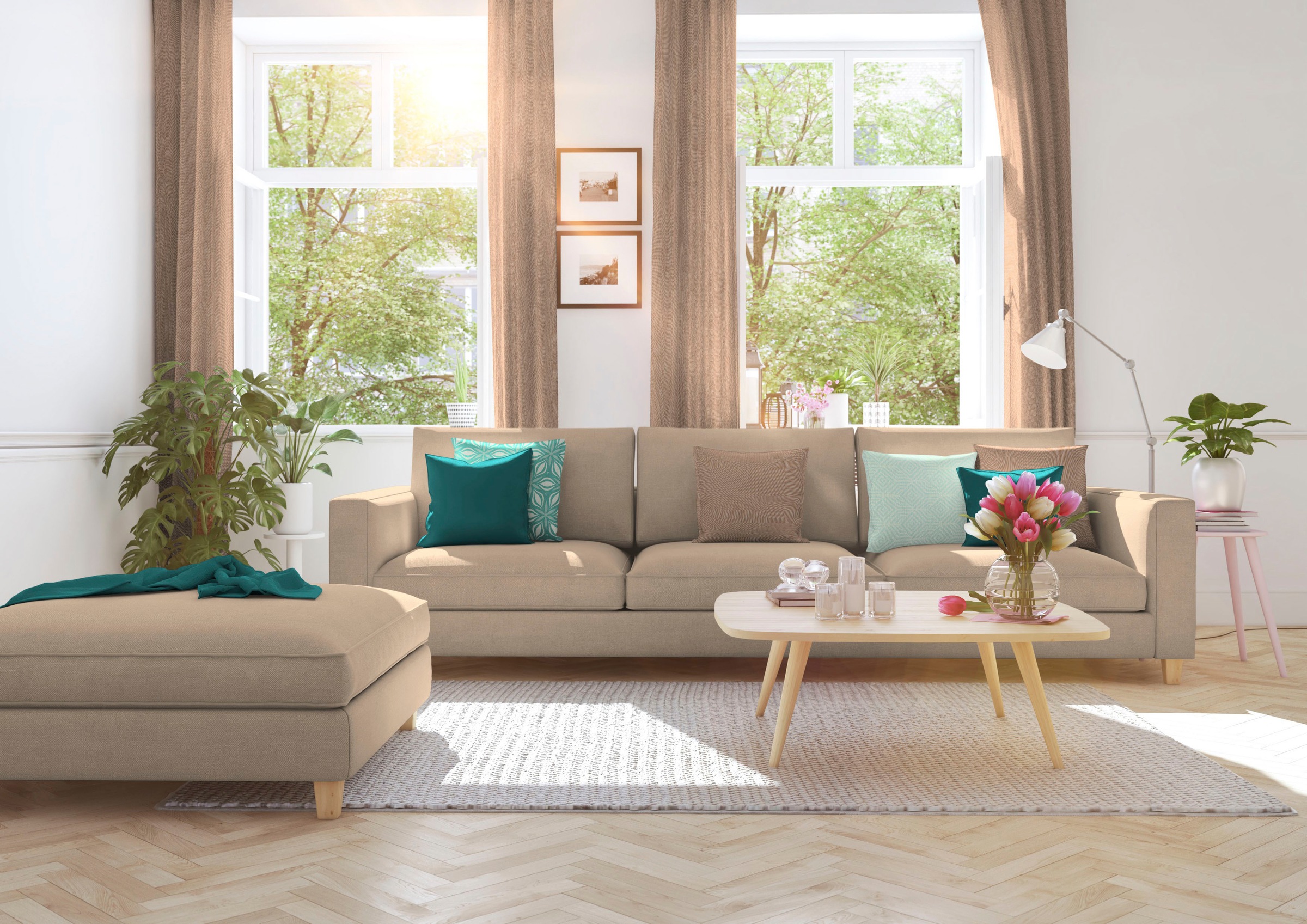 Adam Vorhang »Uni Collection« Kräuselband 1 Stk. tlg. aus 100% Bio-Baumwolle