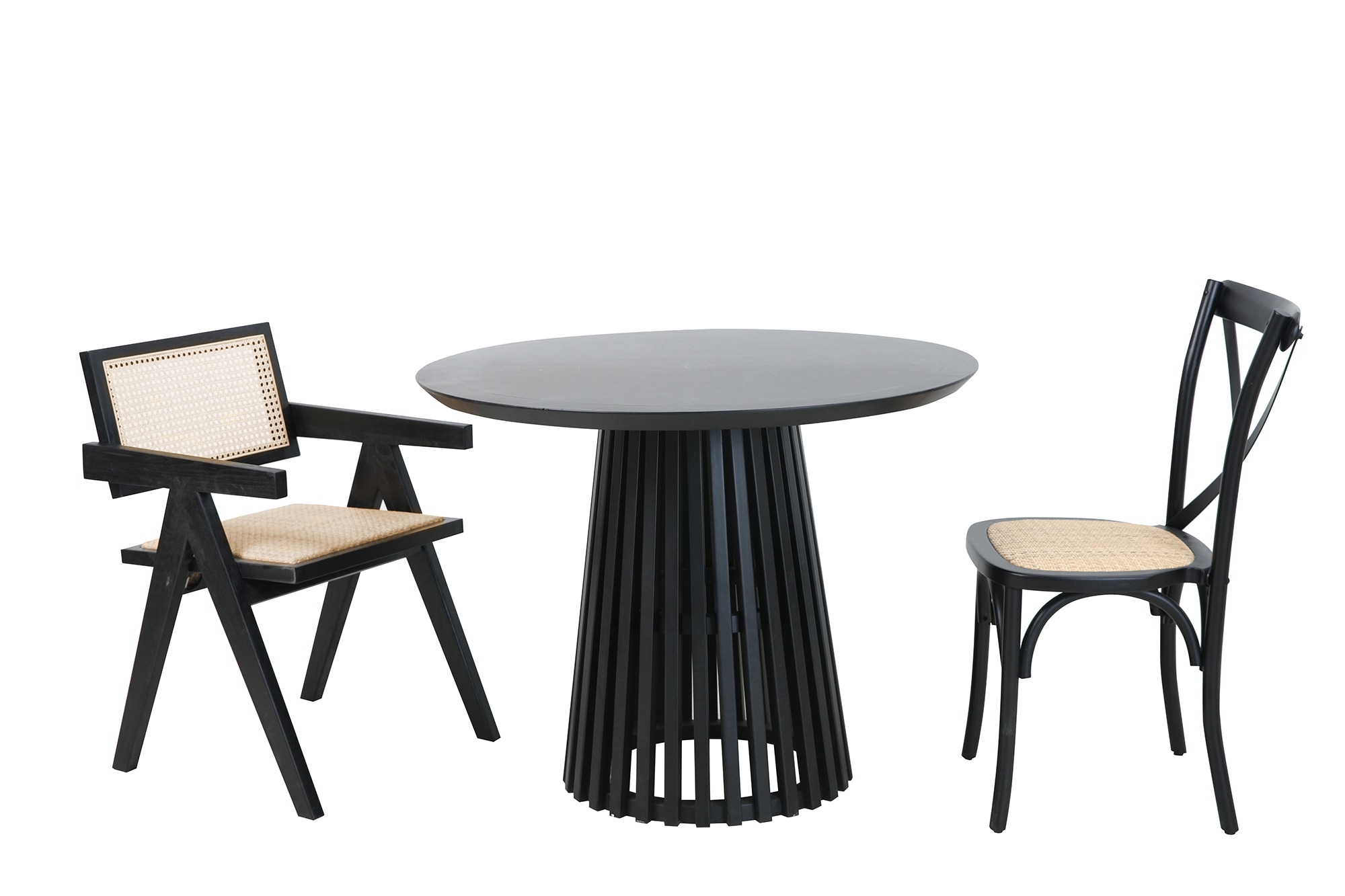 SIT Esstisch »Portland Ø 100 cm mit Säulengestell & Schweizer Kante« Säulenfuss schafft komfortable Beinfreiheit am Esstisch