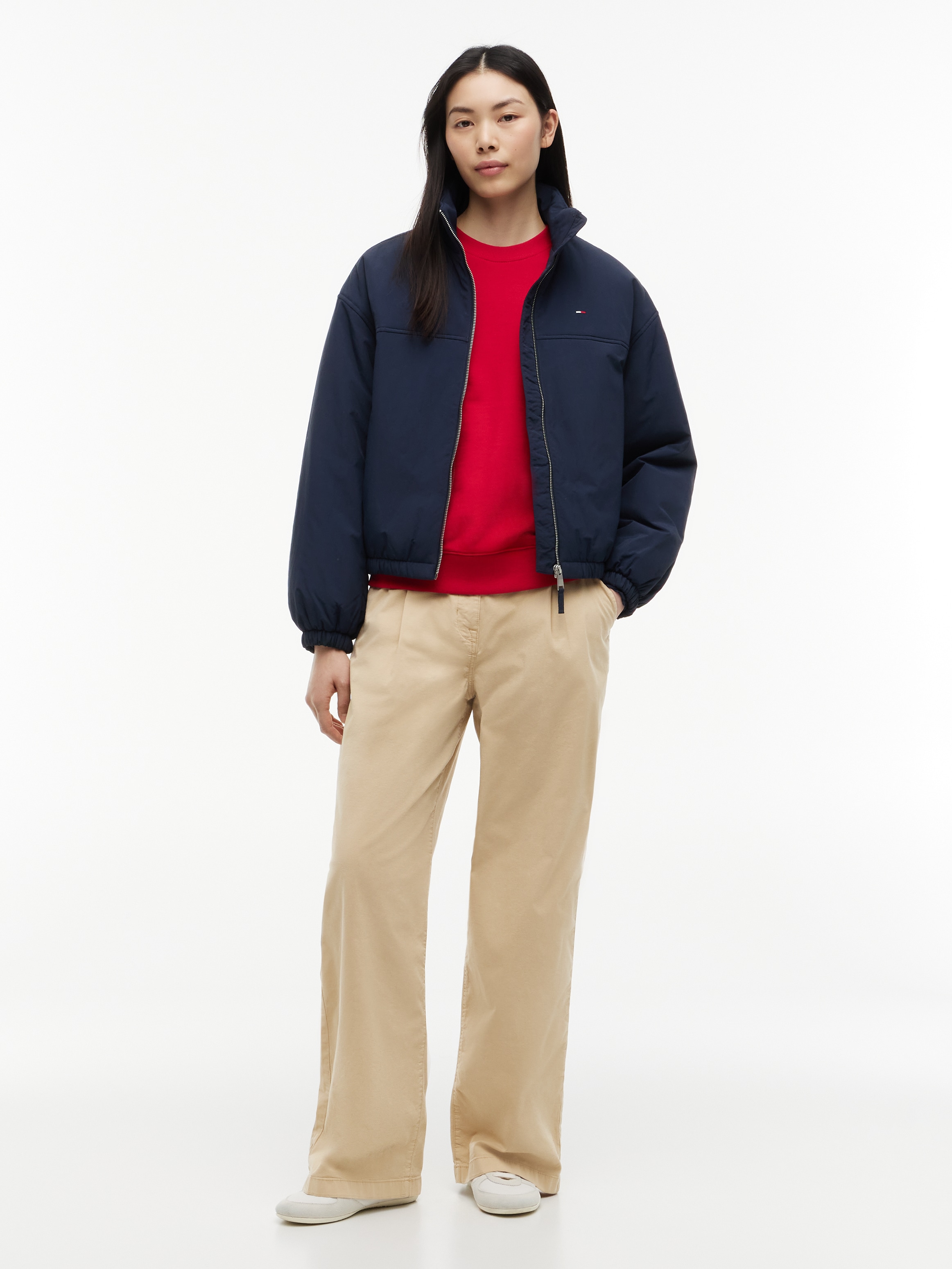 Tommy Jeans Blouson »TJW PADDED HIGH NECK JACKET« fibre synthétique