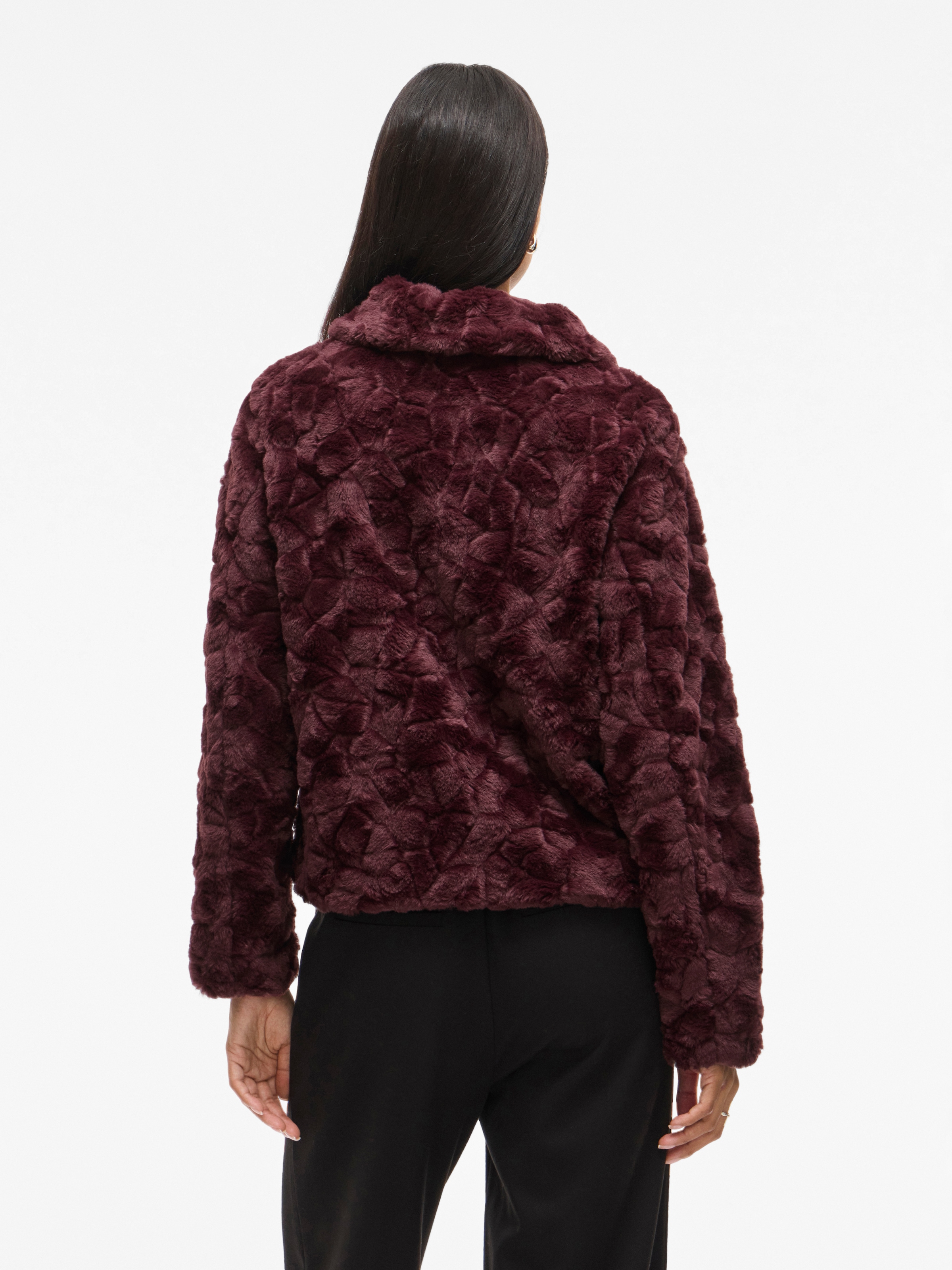 Vila Veste en fausse fourrure »VIDORTE L/S JACKET/PB« ohne Kapuze