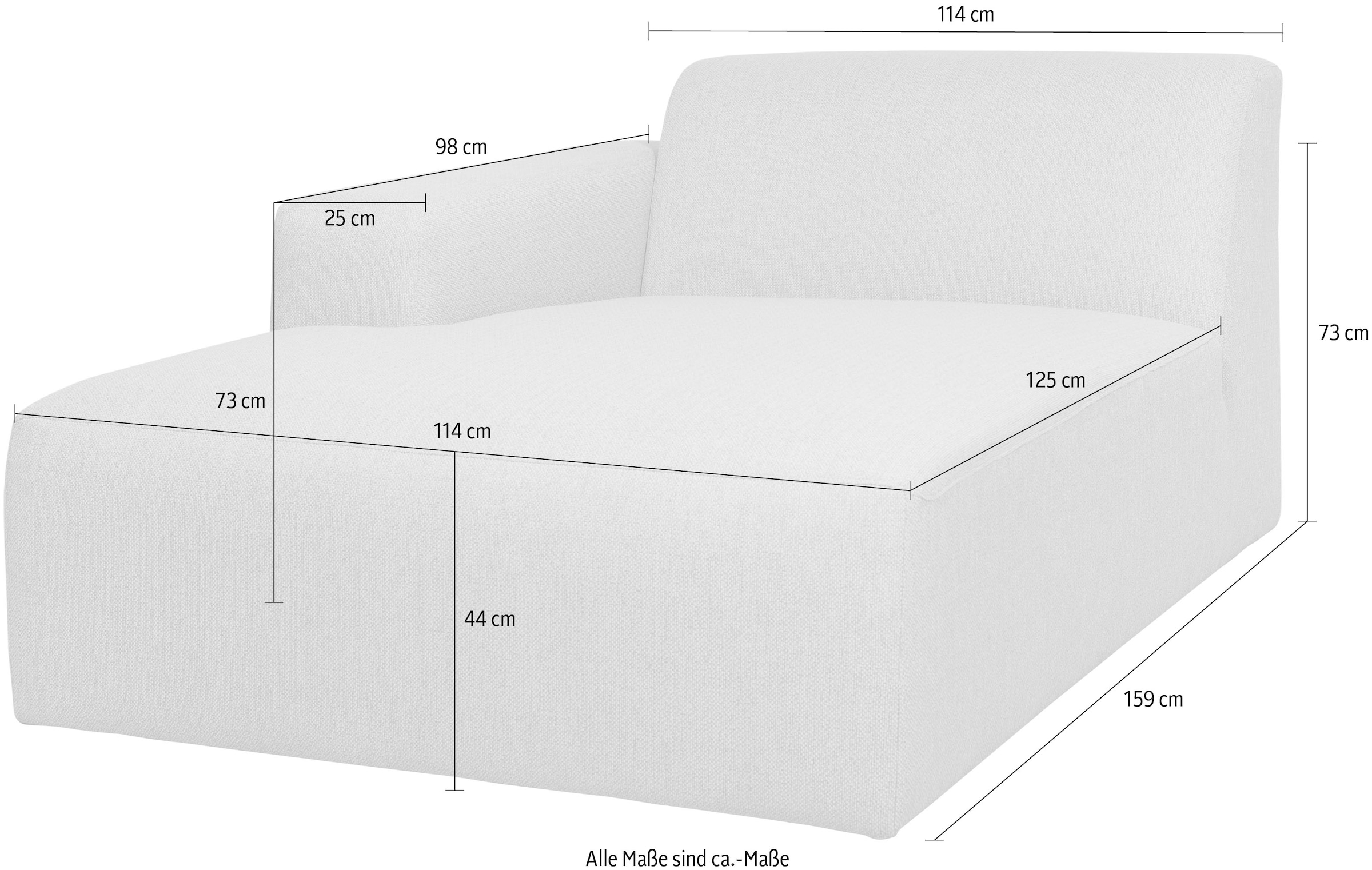 GOODproduct Récamière »Koa, Sofamodul, passend zur Serie KOA« in Webstoff, weicher Lounge-Sitzkomfort