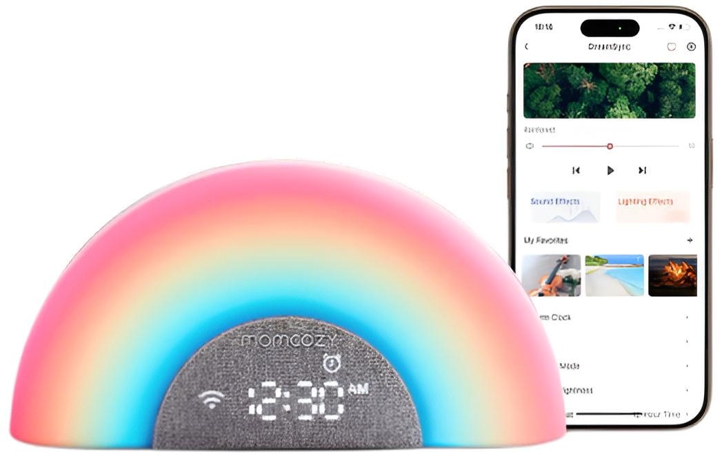 Momcozy Boîte à musique »DreamSync Rainbow Noise Machine«