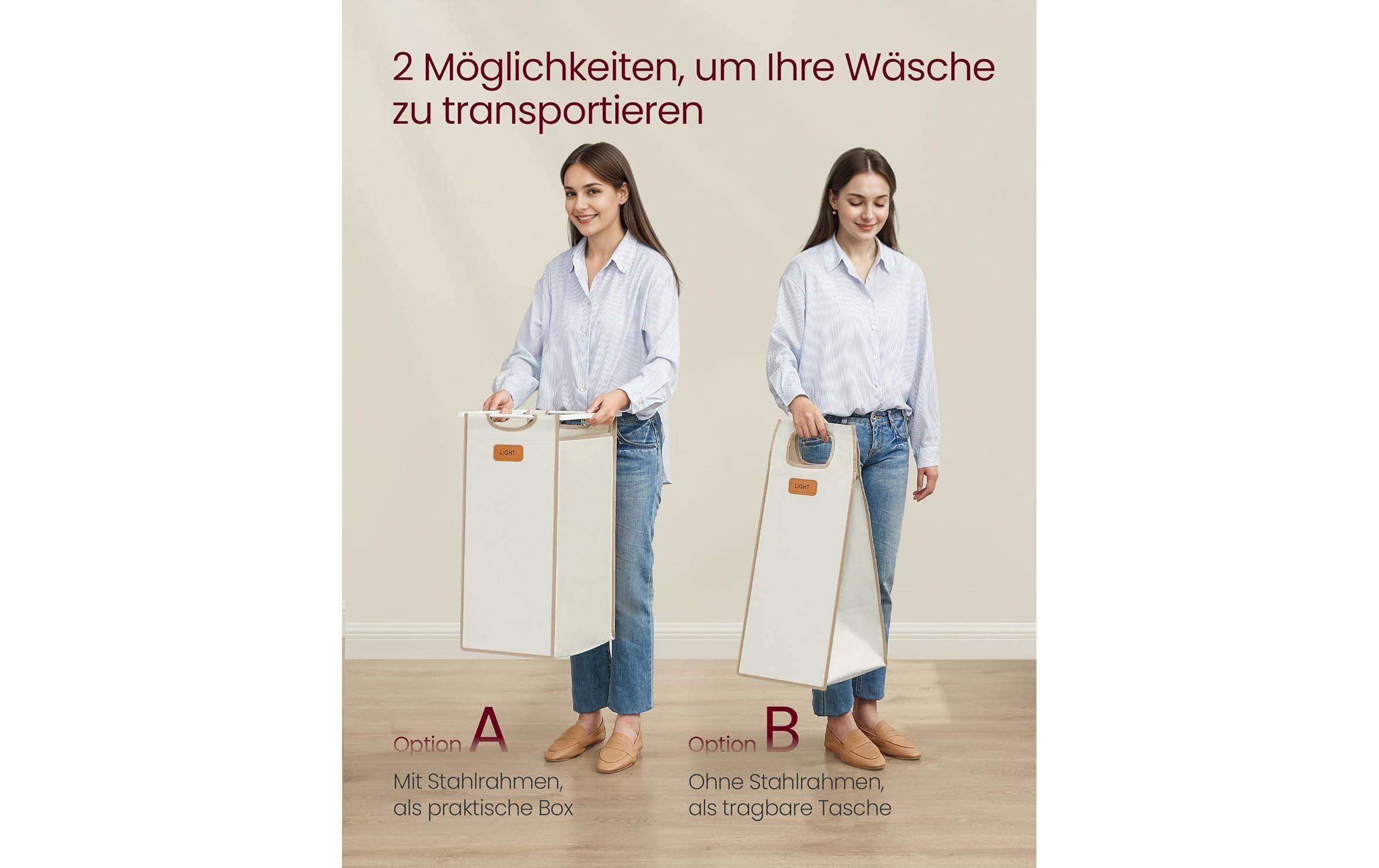 VASAGLE Panier à linge »mit 4 Fächern 150 l«