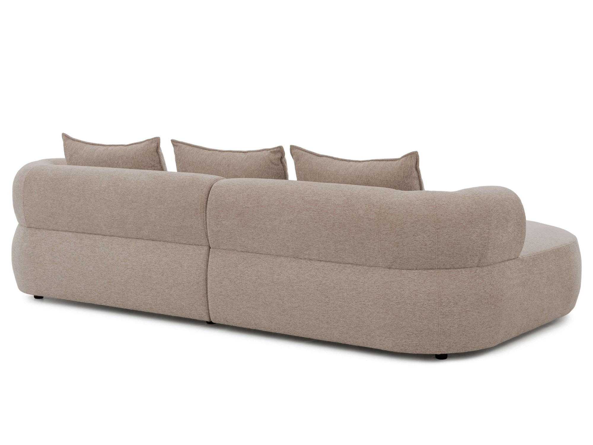 Home affaire Canapé d'angle »LUSSAC L-Form Design-Sofa mit Zierkissen, Masse B/T/H: 257/159/78 cm« grand confort d'assise et design moderne, canapé sans fonction lit