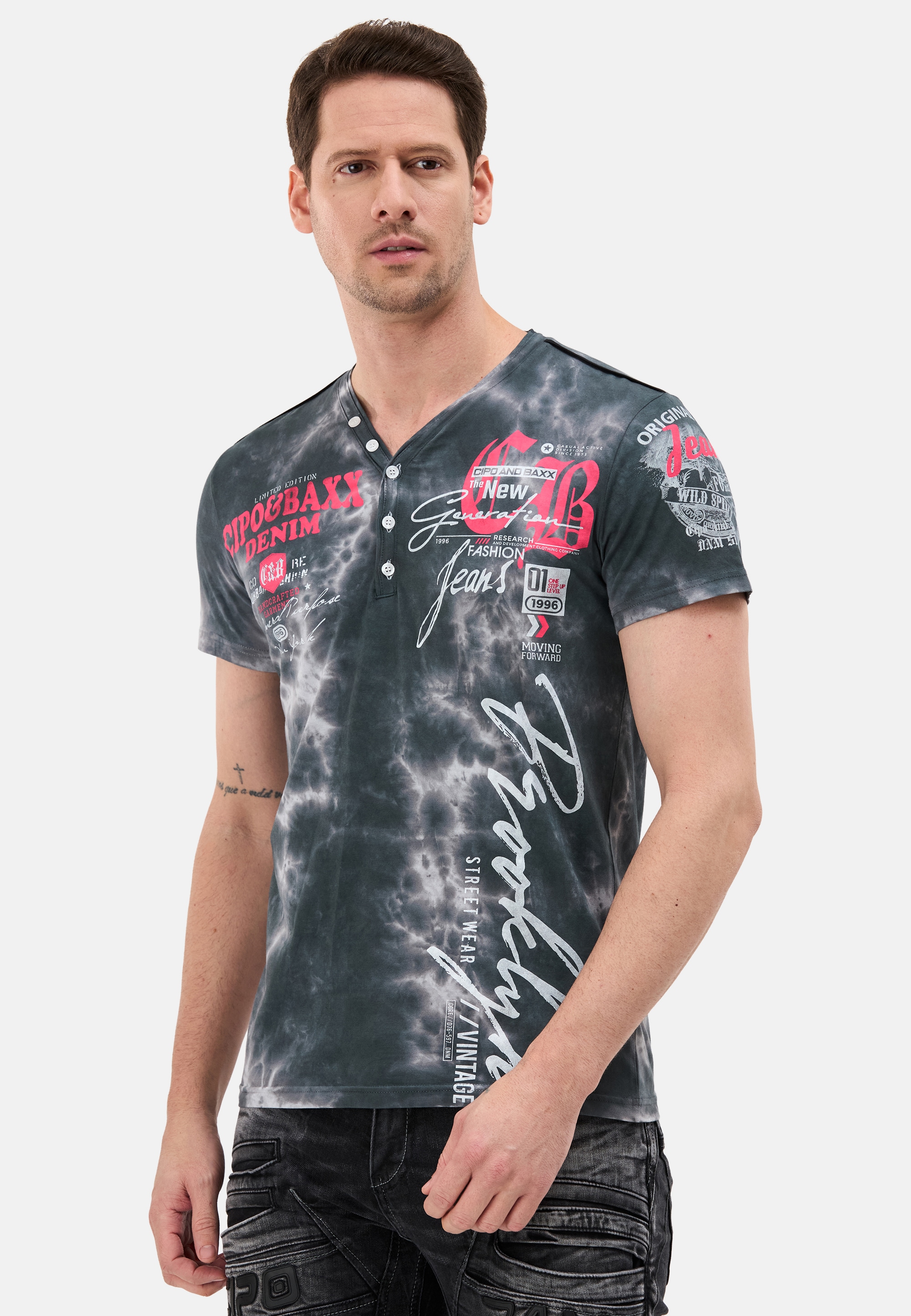 Cipo & Baxx Kurzarmshirt