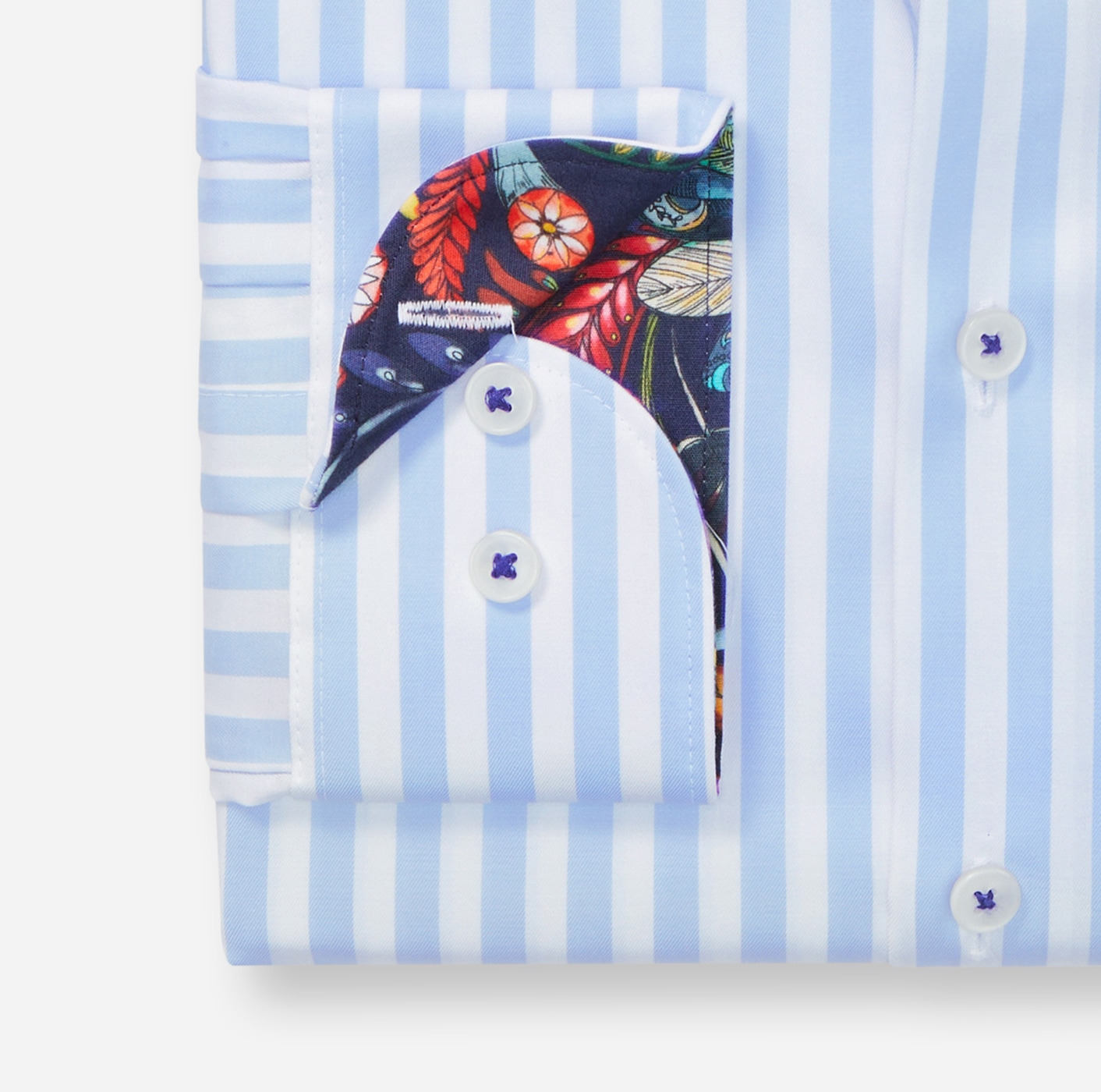 OLYMP Chemise à manches longues »Level 5« gestreift, body fit, New York Kentkragen, Businesshemd